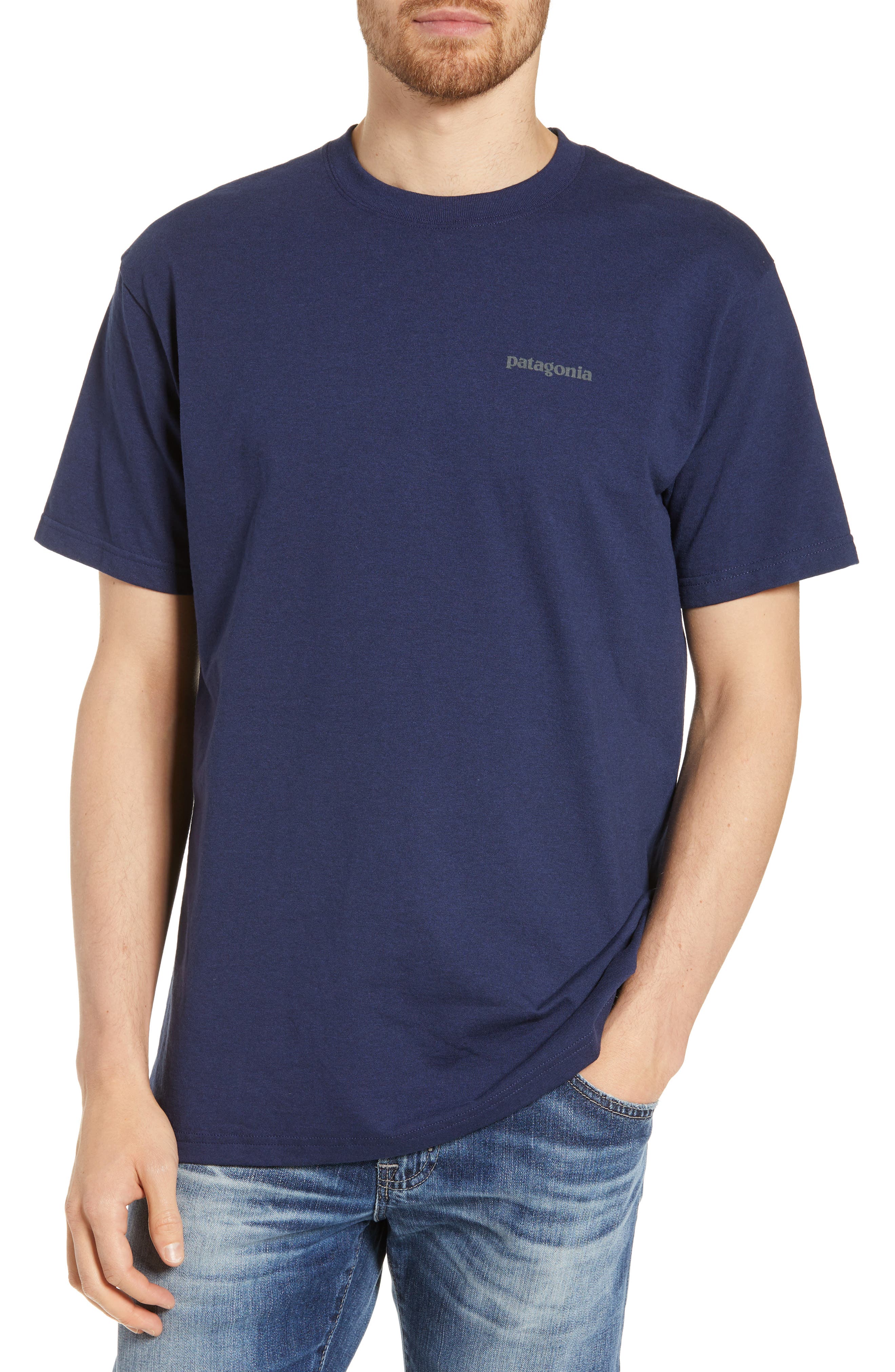 Patagonia Fitz Roy Smallmouth Responsibili-Tee T-Shirt, Blue
