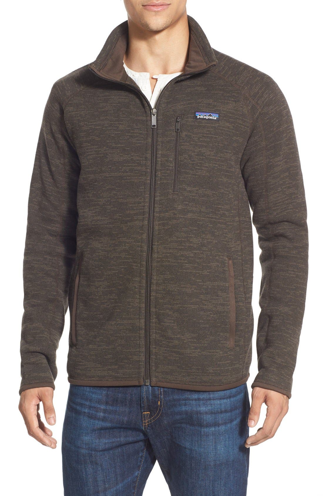 Patagonia Better Sweater Zip Front Jacket, Brown
