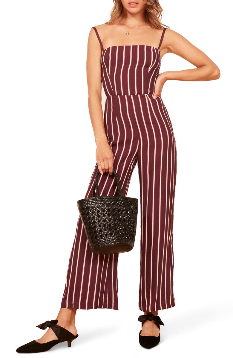 Shop Reformation Guatemala Stripe Jumpsuit In Kismet Shop Reformation Guatemala Stripe Jumpsuit In Kismet