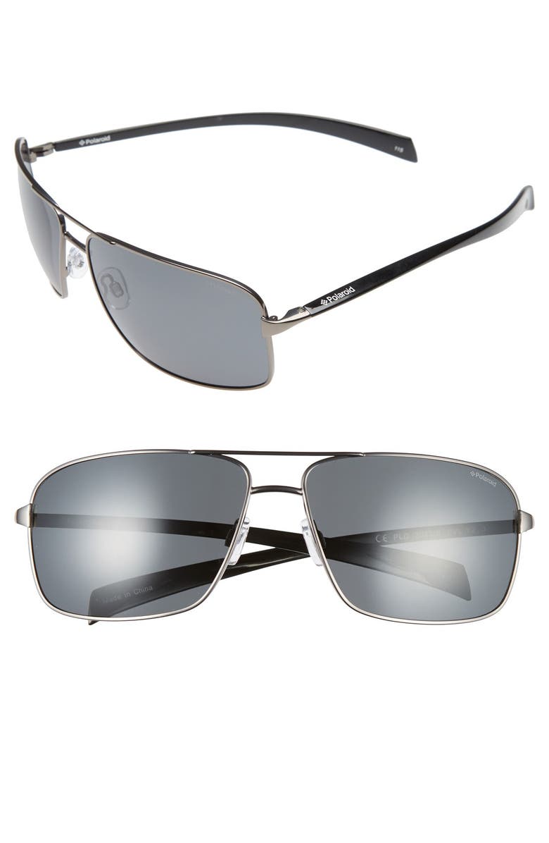 Polaroid Polarized Sunglasses Aviator Polaroid 64mm Polarized Aviator Sunglasses | Nordstrom