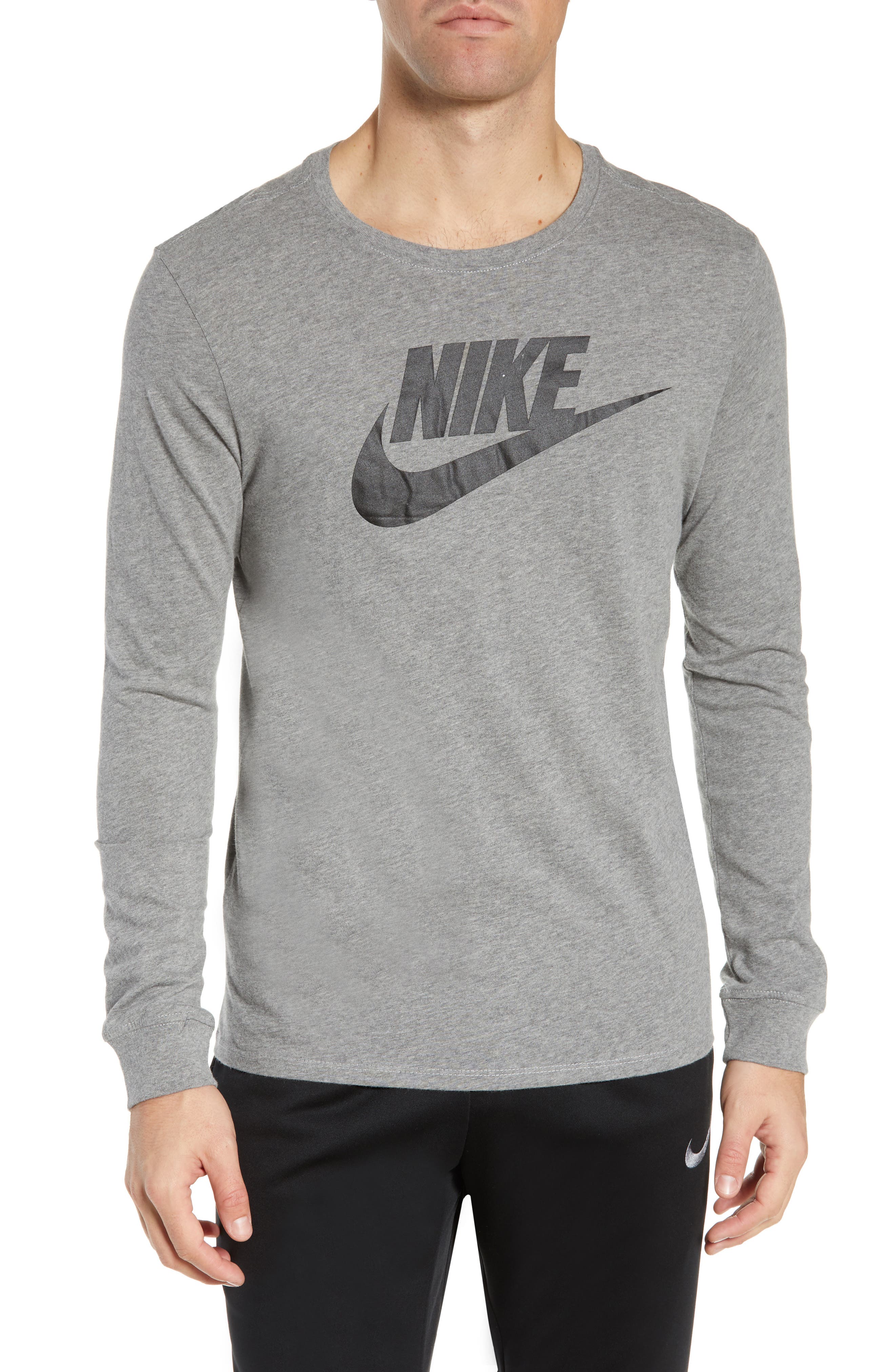 Nike Futura Icon Long Sleeve T-Shirt, Grey