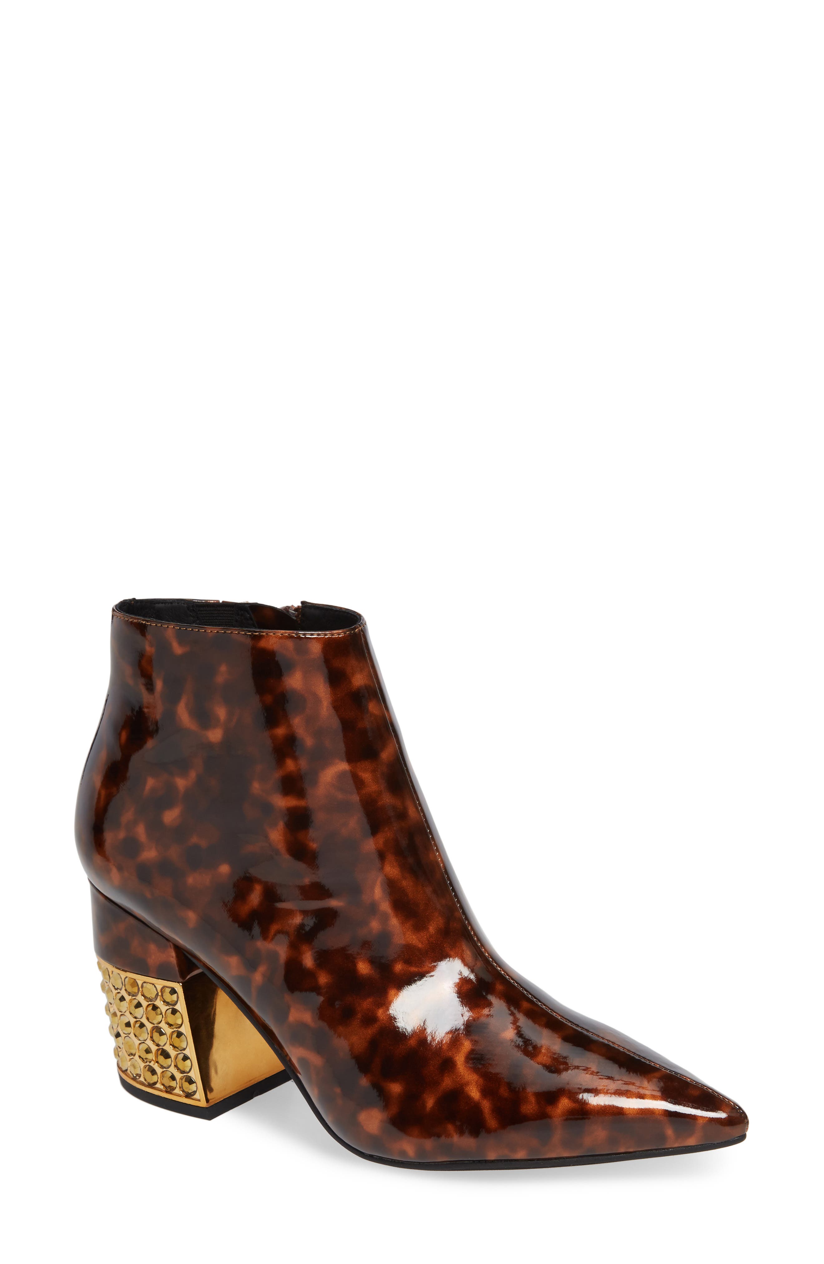 Jeffrey Campbell Final Statement Heel Bootie, Brown