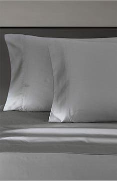 Two sateen pillowcases.