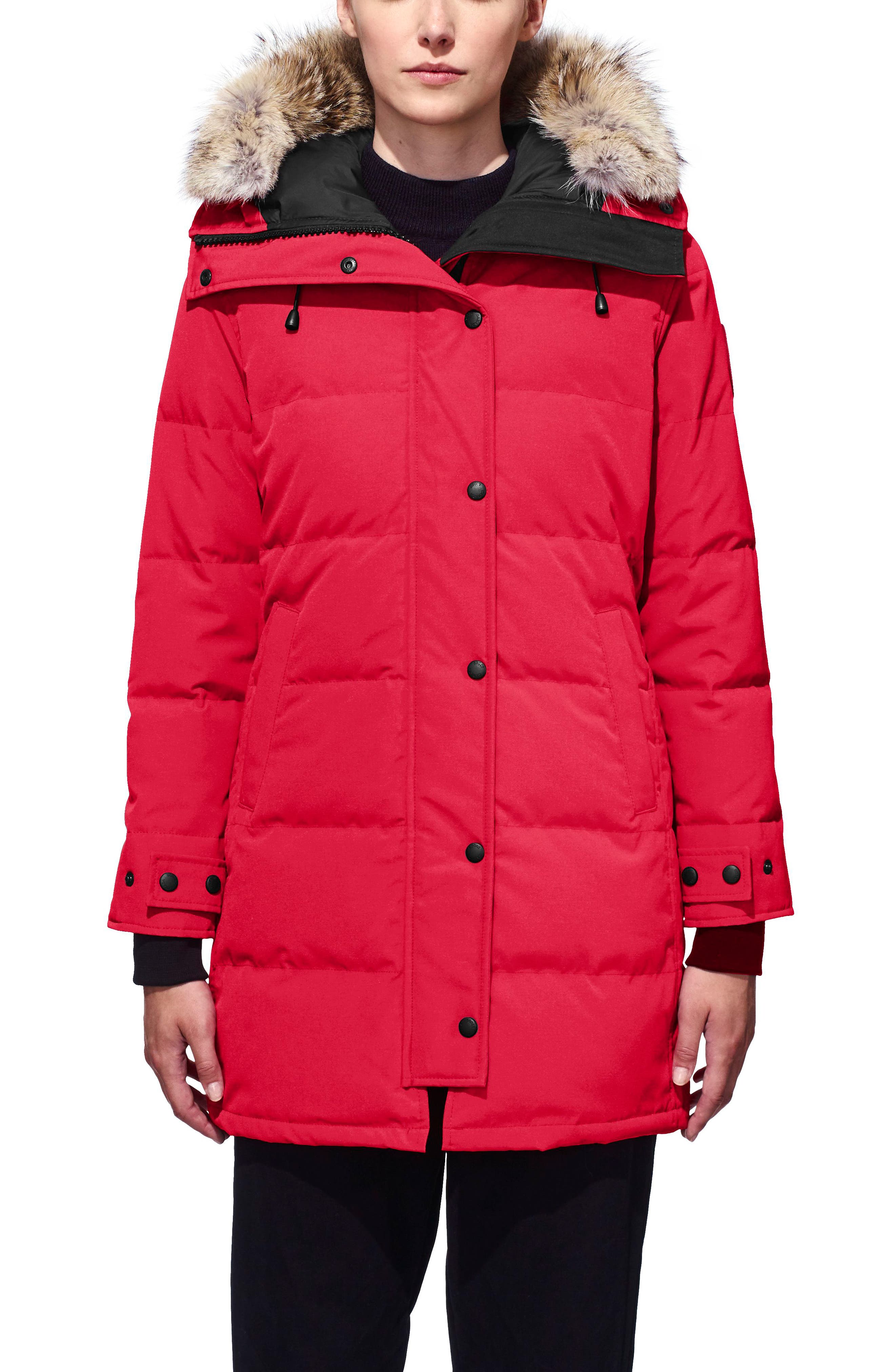 Canada Goose Shelburne Fusion Fit Genuine Coyote Fur Trim Down Parka