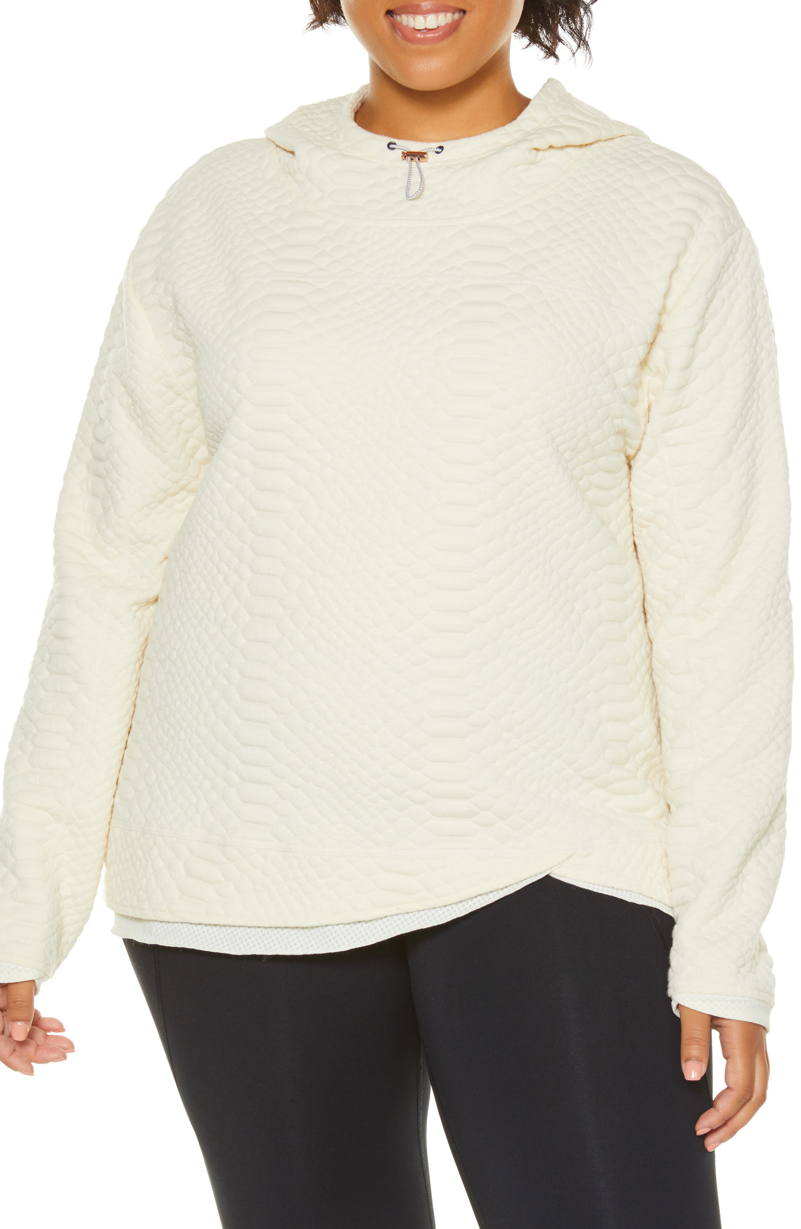 Plus Size Shape Activewear Restore Hoodie, White