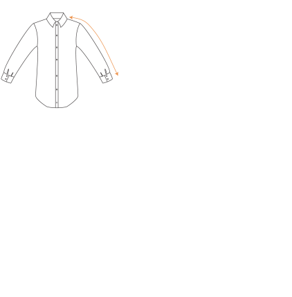 How to measure neck size and sleeve length for men's dress shirts.