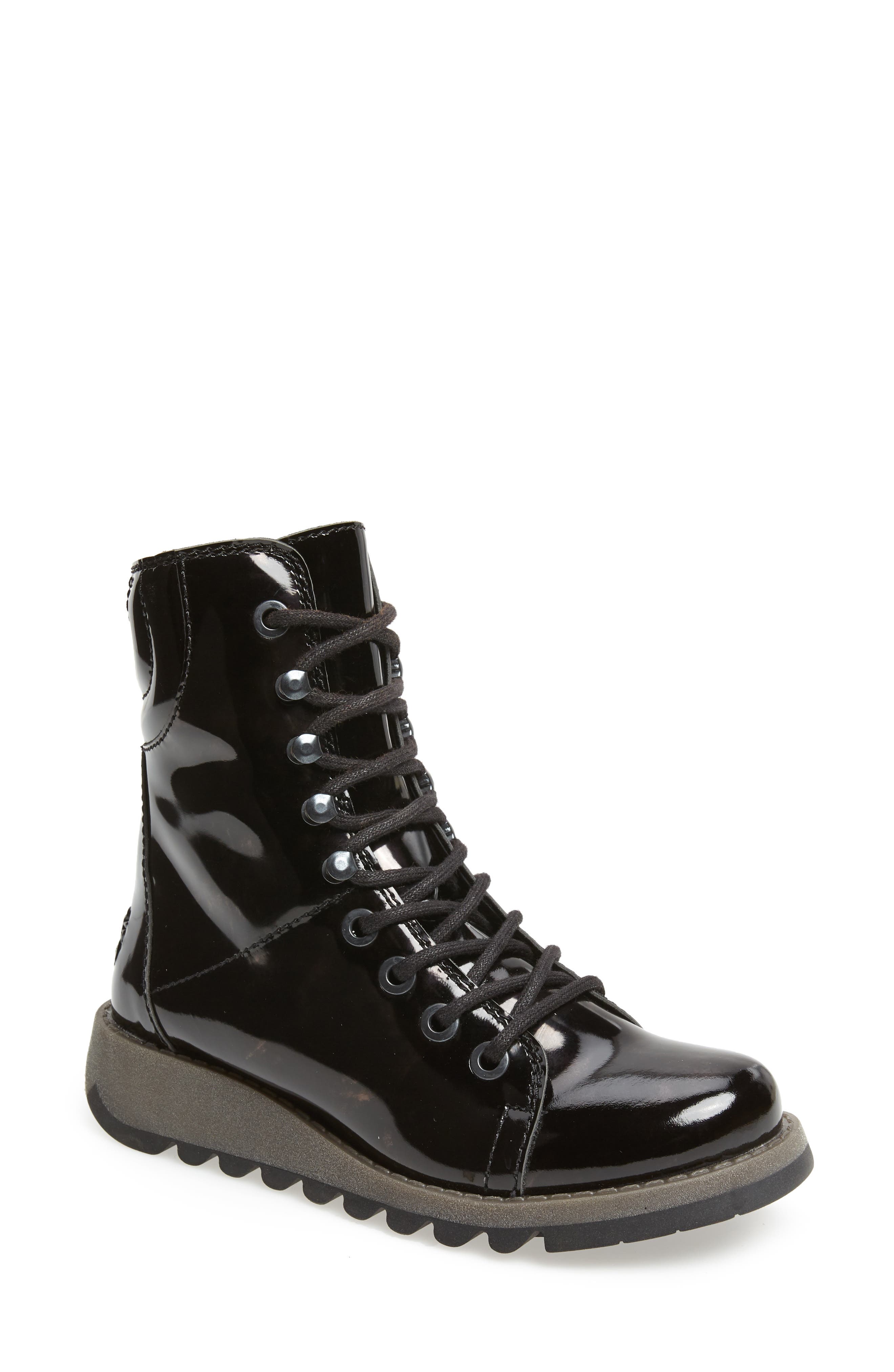 Fly London Same Lace-Up Boot, Black