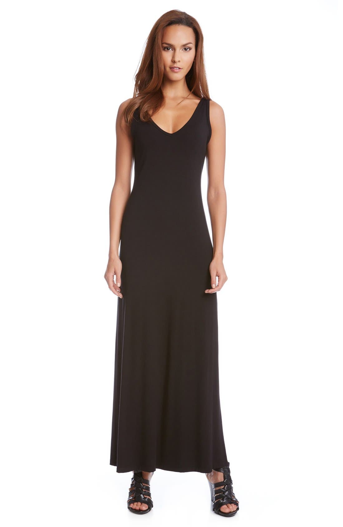 Karen Kane 'Alana' Double VNeck Maxi Dress Nordstrom