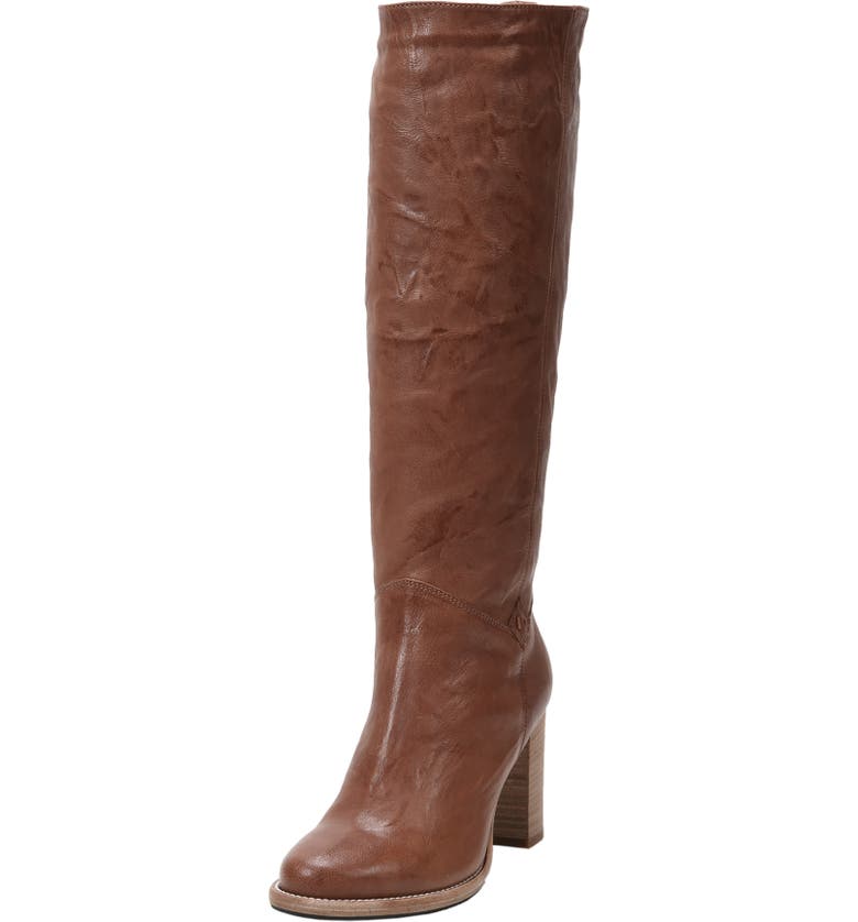 Michela SP Waterproof Genuine Shearling Lined Boot, Main, color, COGNAC LEATHER