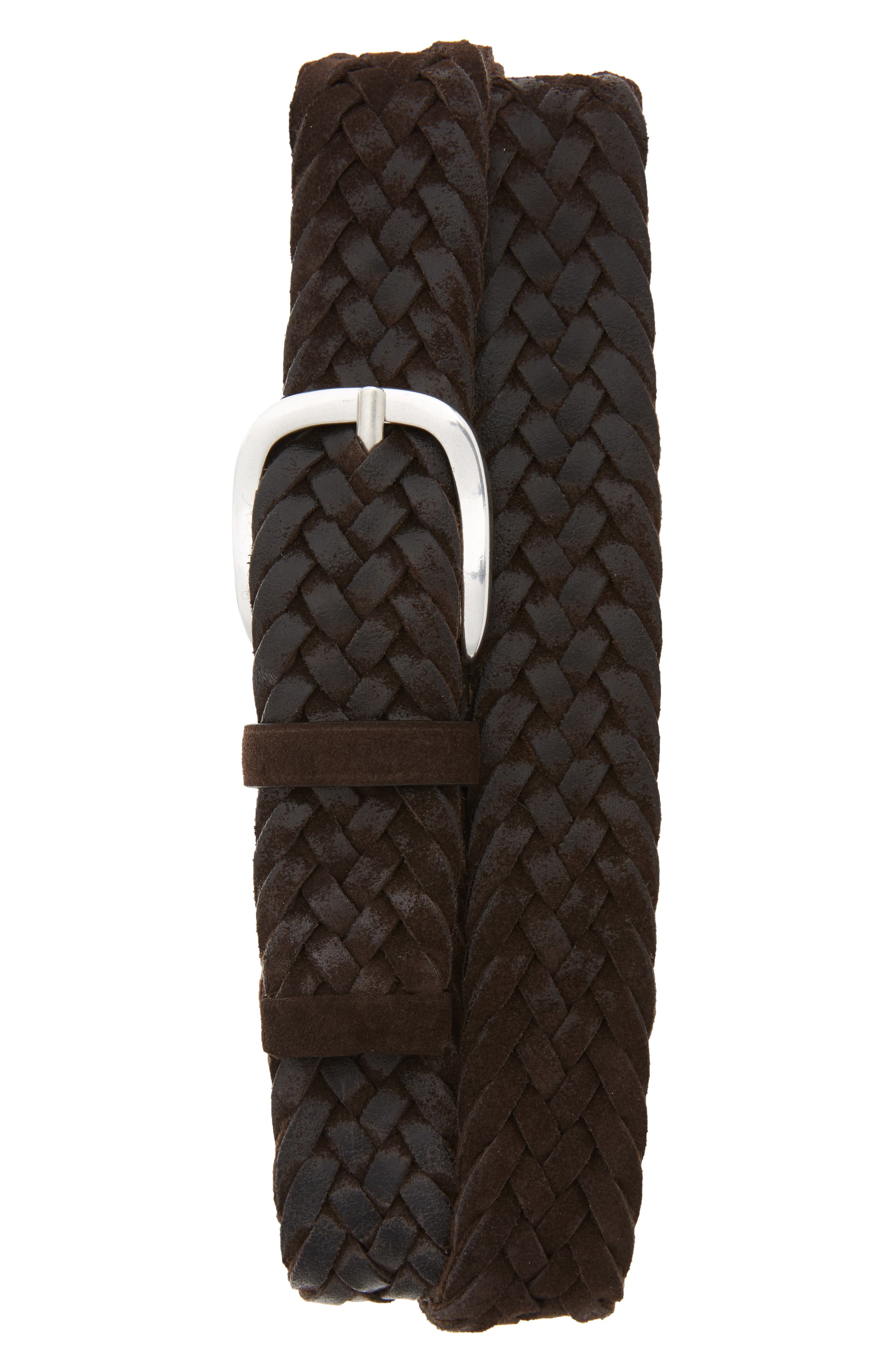 Orciani Winter Suede Woven Belt, T. Moro