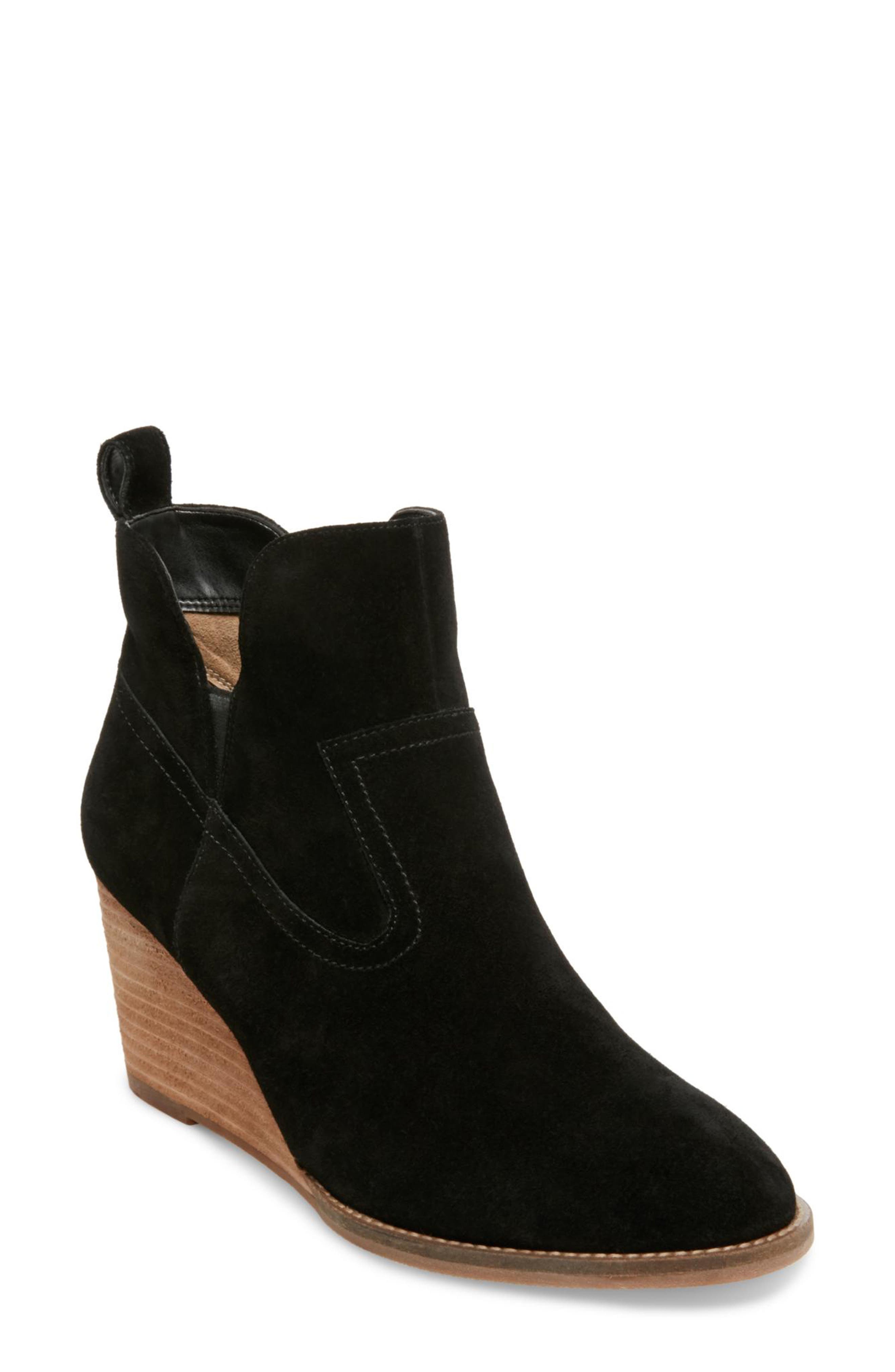 Blondo Irving Waterproof Wedge Bootie, Black