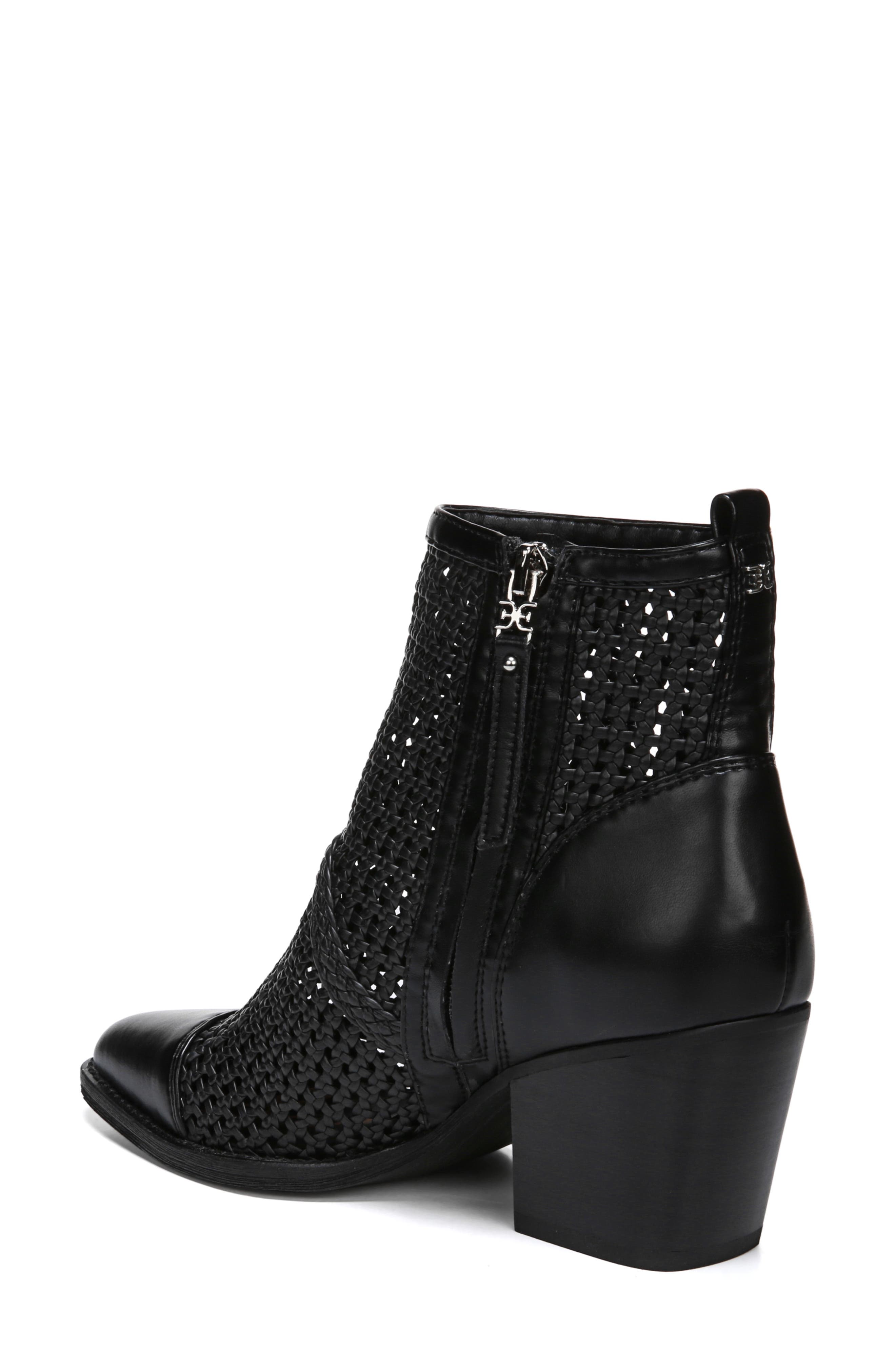 elita woven cap toe bootie