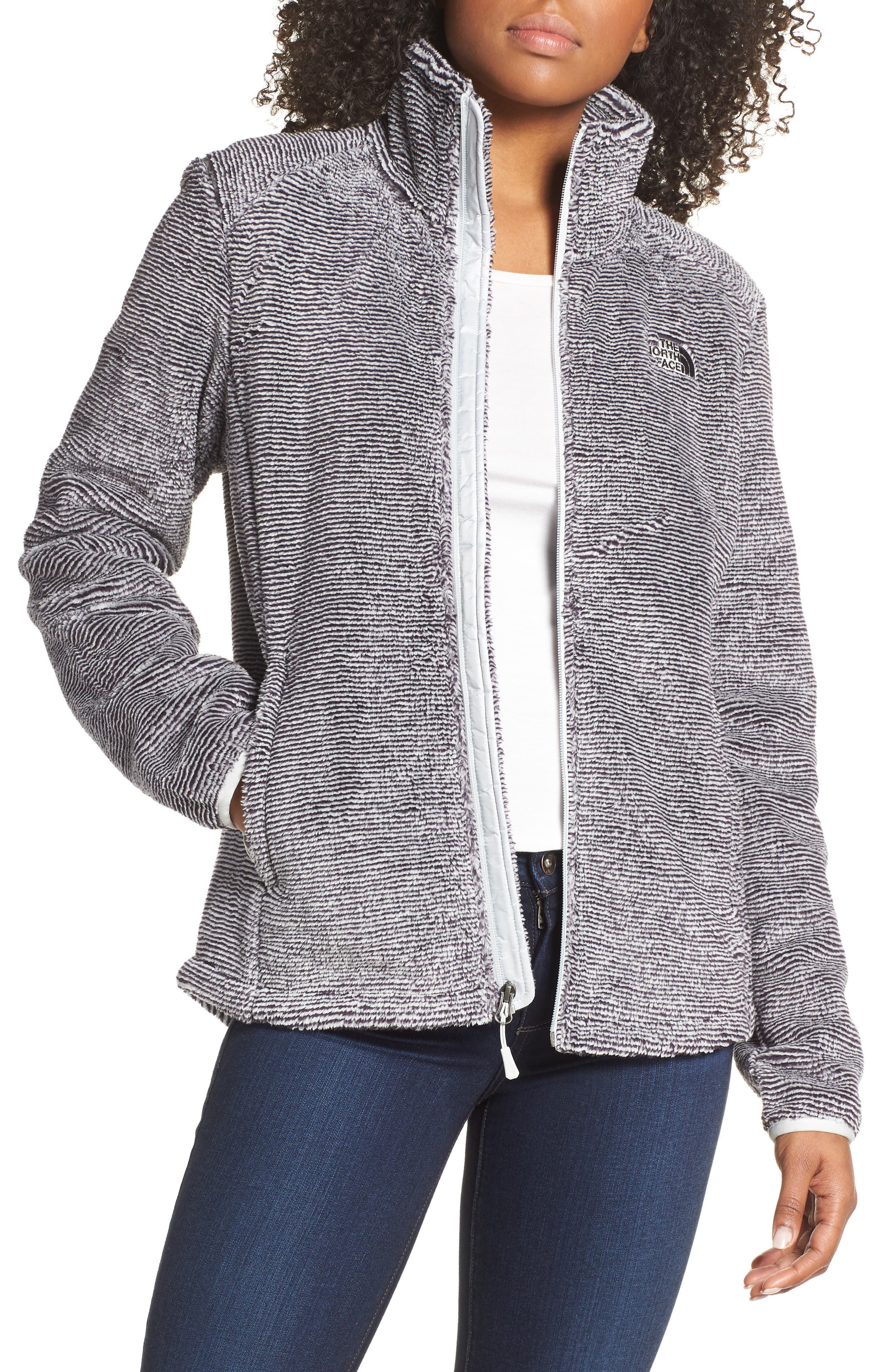 The North Face Osito 2 Stripe Fleece Jacket, Black