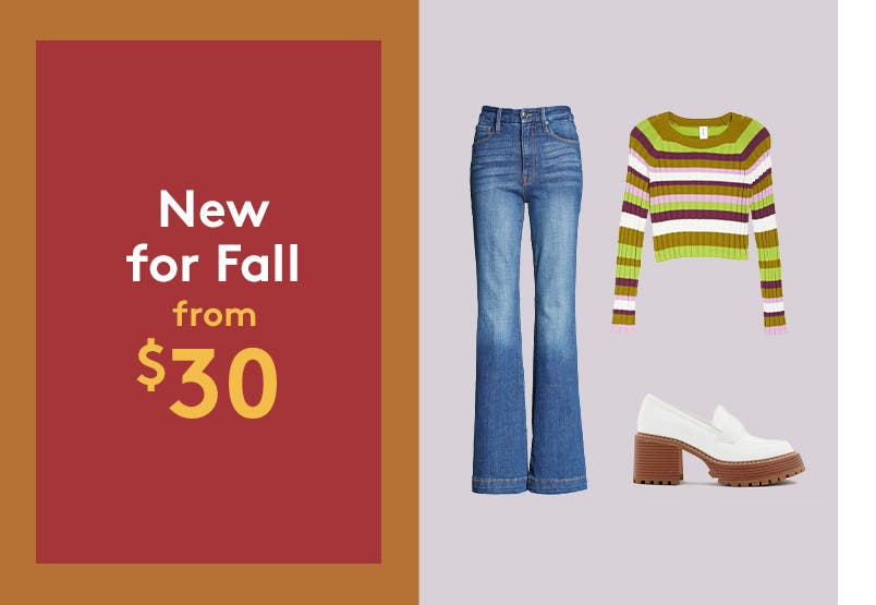 New arrivals for fall.