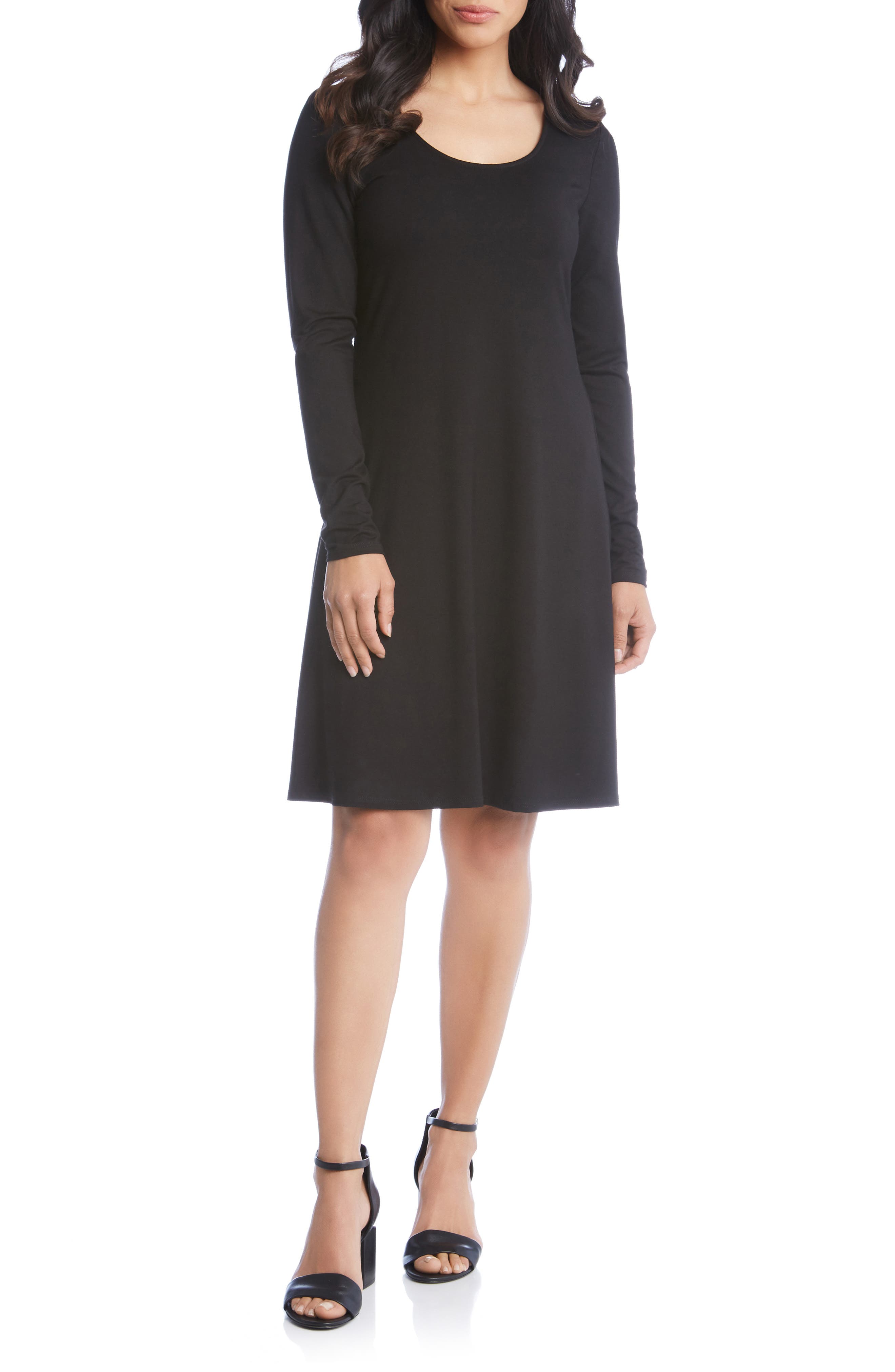 Karen Kane Erin A-Line Dress, Black