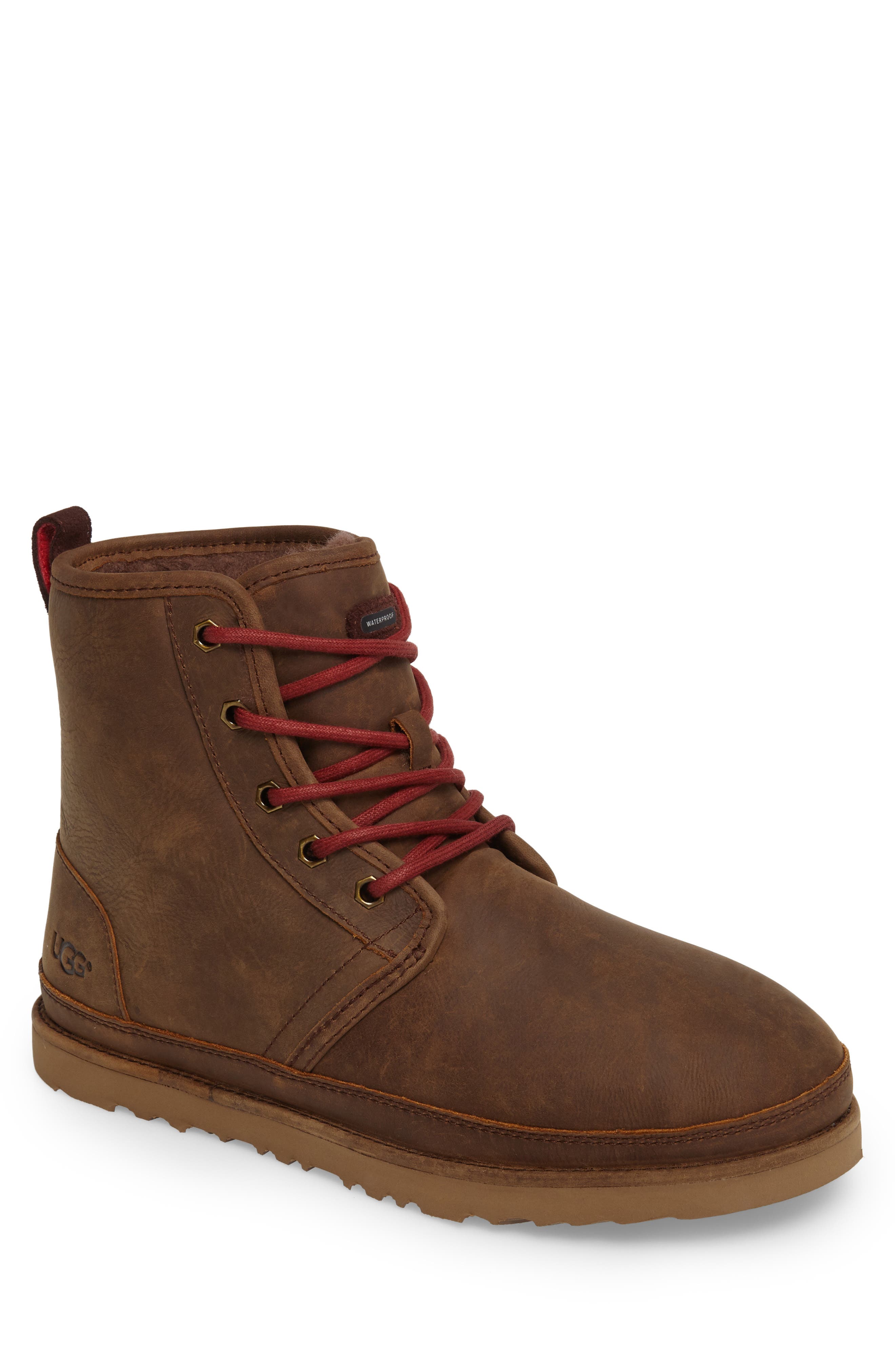 Ugg Harkley Plain Toe Waterproof Waterproof Boot, Brown