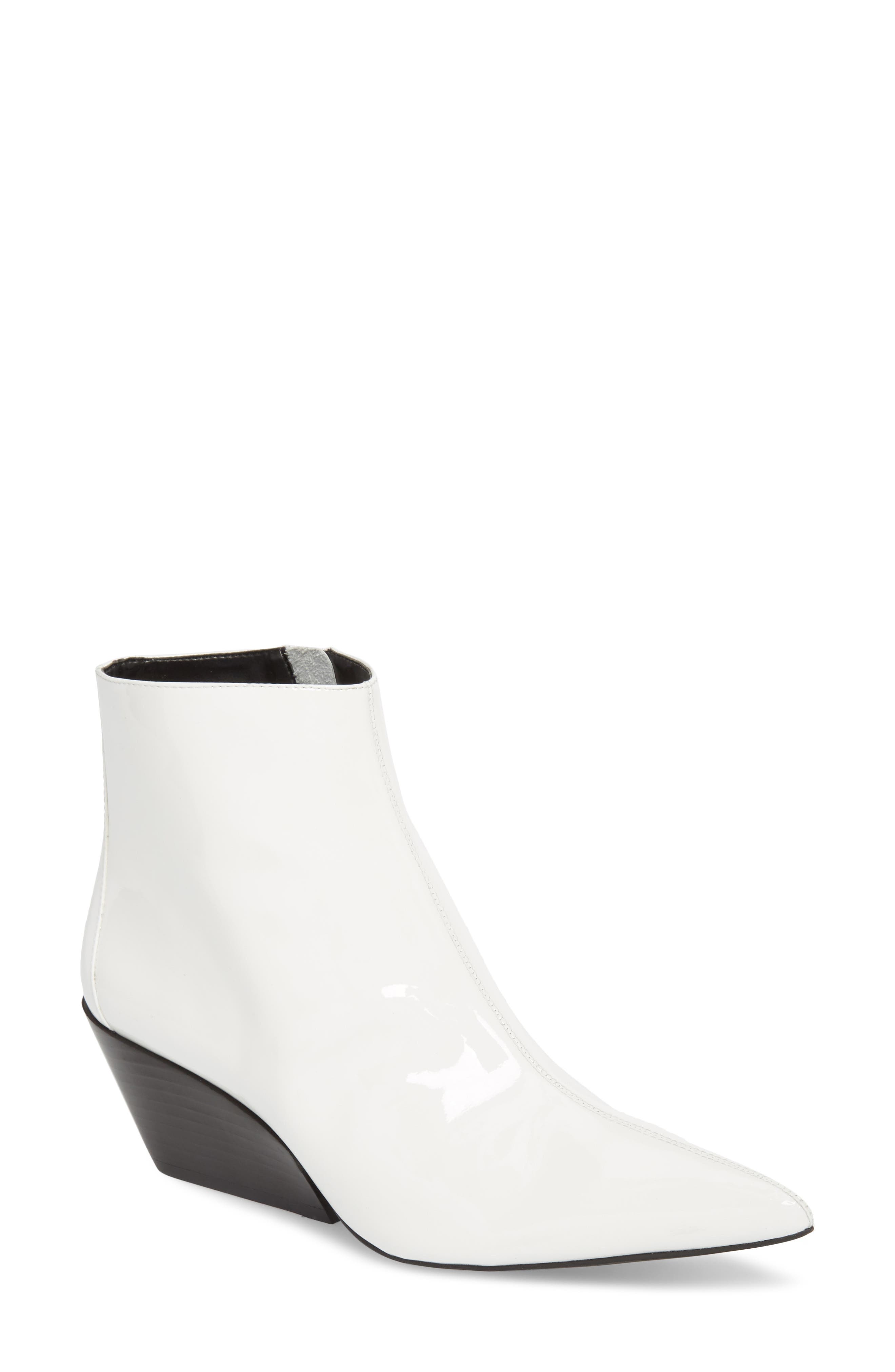 Calvin Klein Jeans Freda Pointy Toe Bootie, White