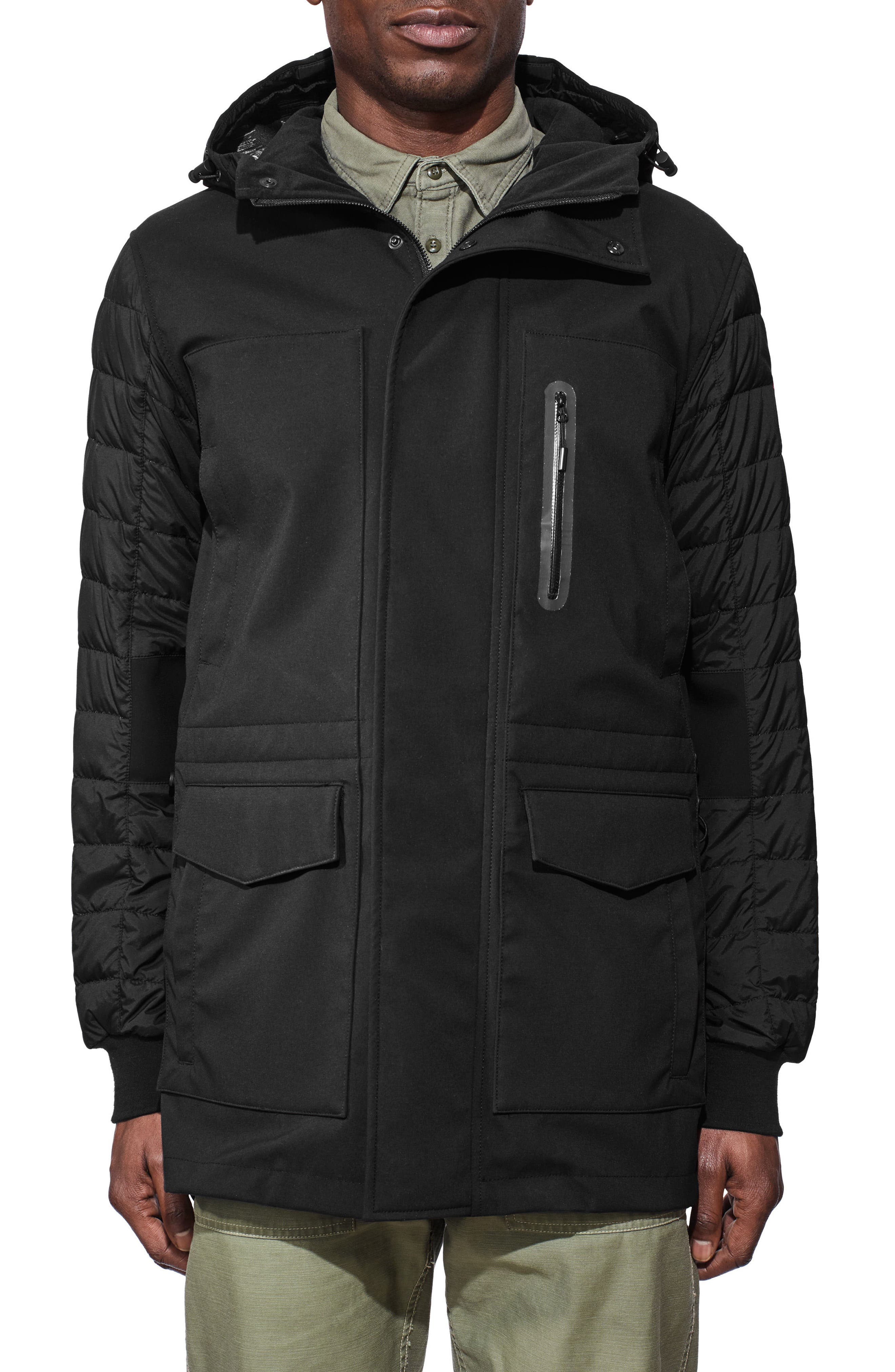 Canada Goose Selwyn Regular Fit Down Filled Coat, Black