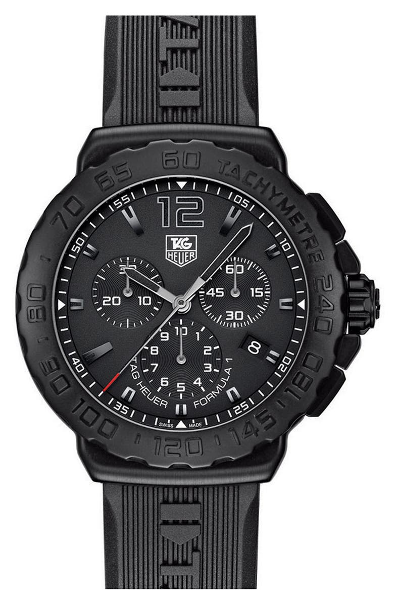 TAG Heuer 'Formula 1' Chronograph Rubber Strap Watch | Nordstrom