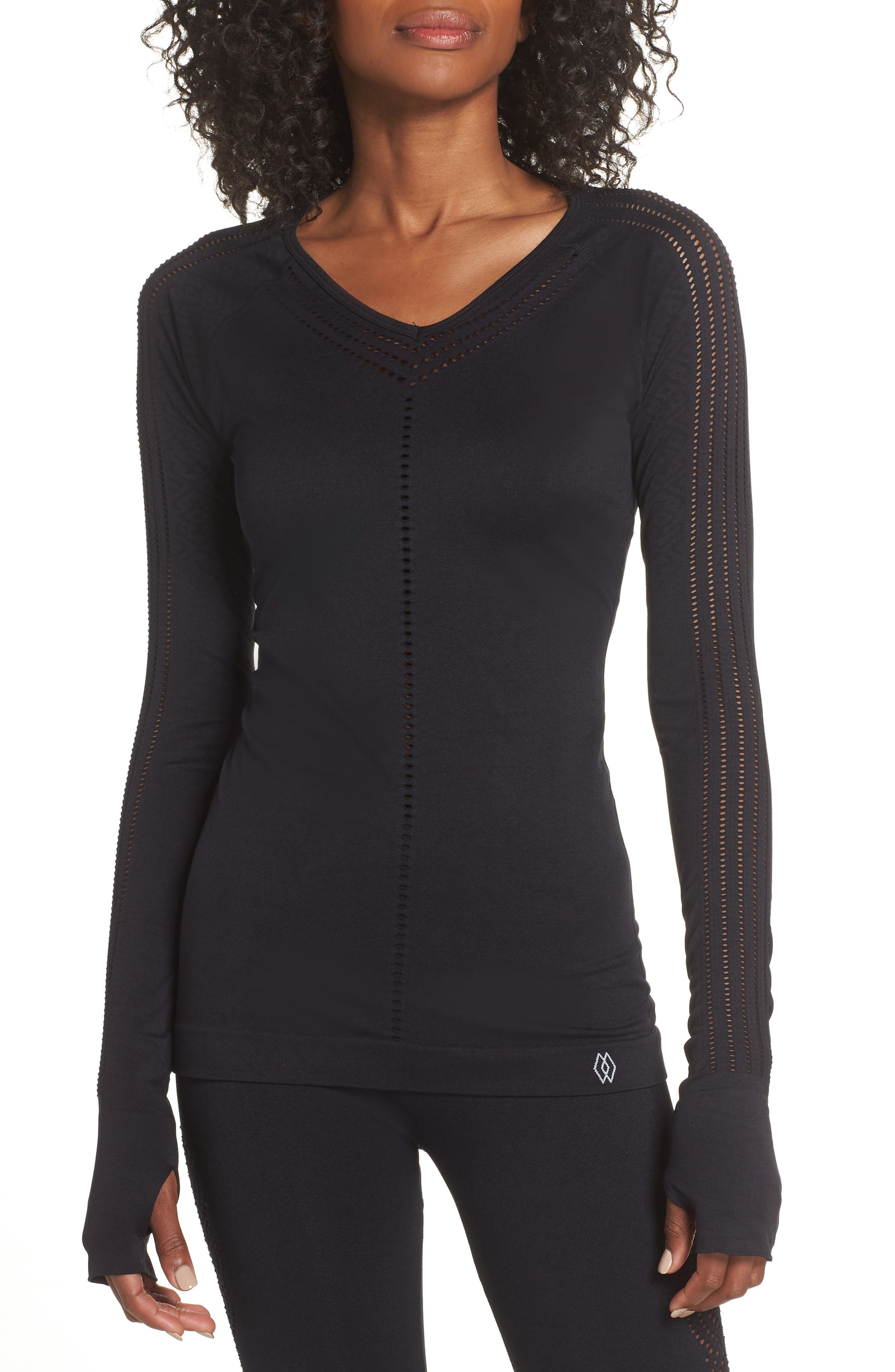 Climawear Yasmine Perforated Long Sleeve Tee