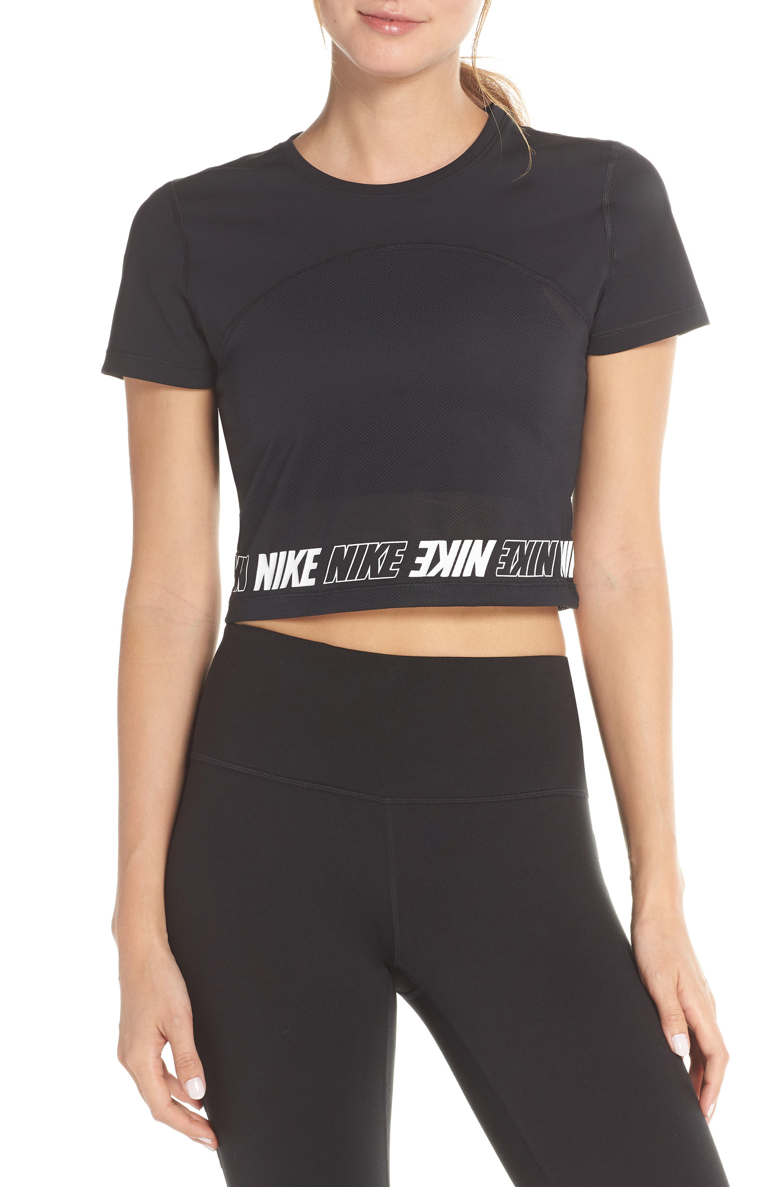 Nike Dry Pro Crop Top, Black