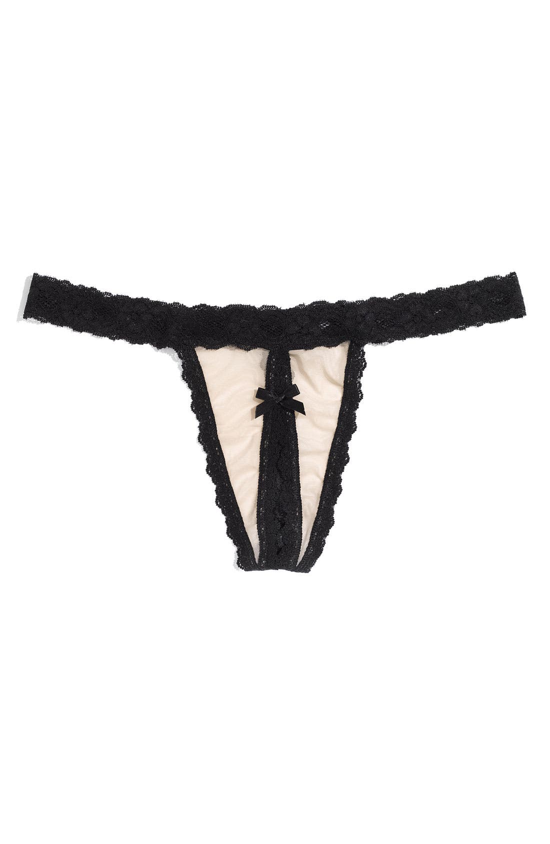 Hanky Panky Nude Illusion Open Gusset Thong Nordstrom