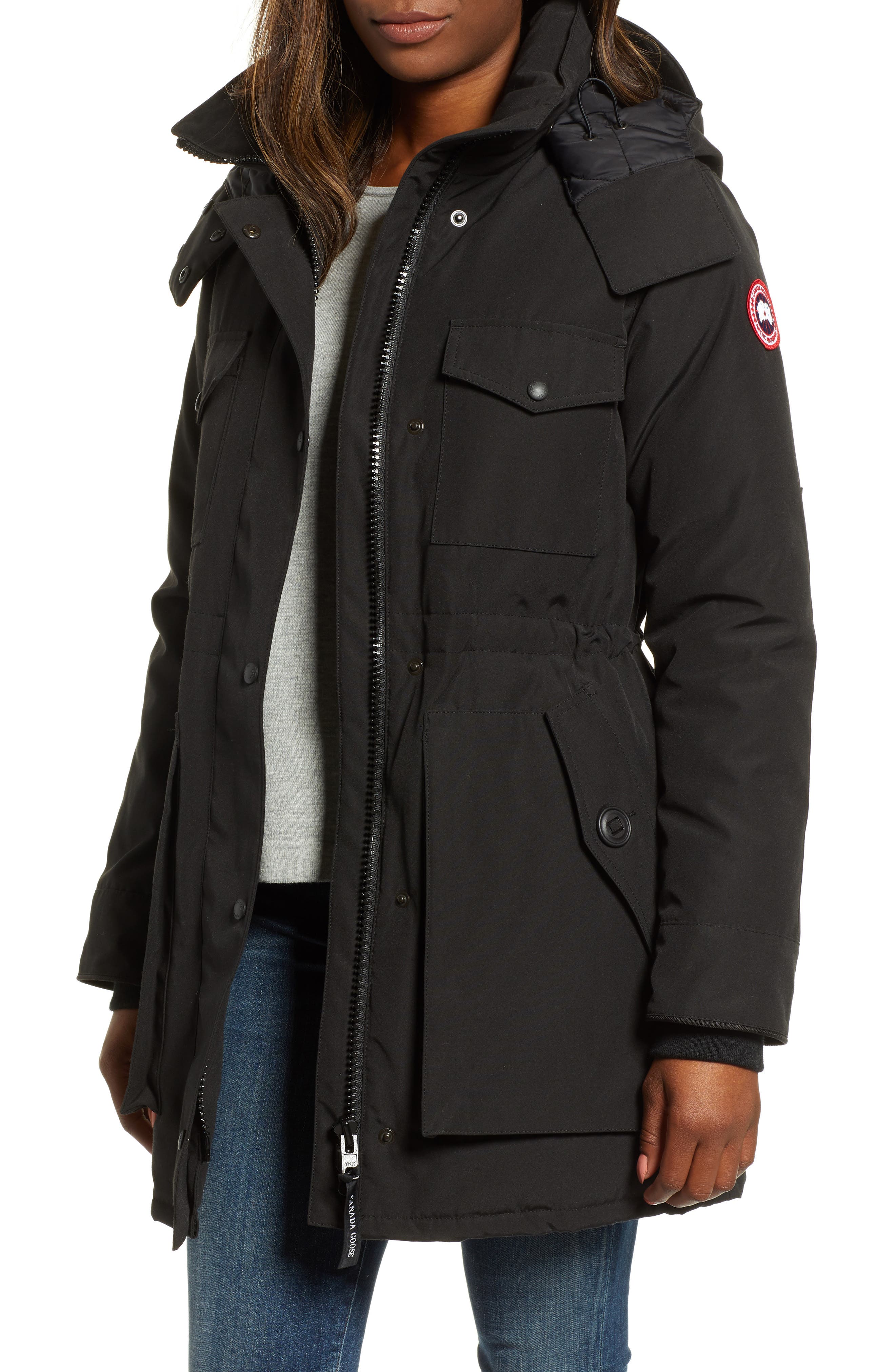 Canada Goose Gabriola Water Resistant Arctic Tech 625 Fill Power Down Parka, (2-4) - Black