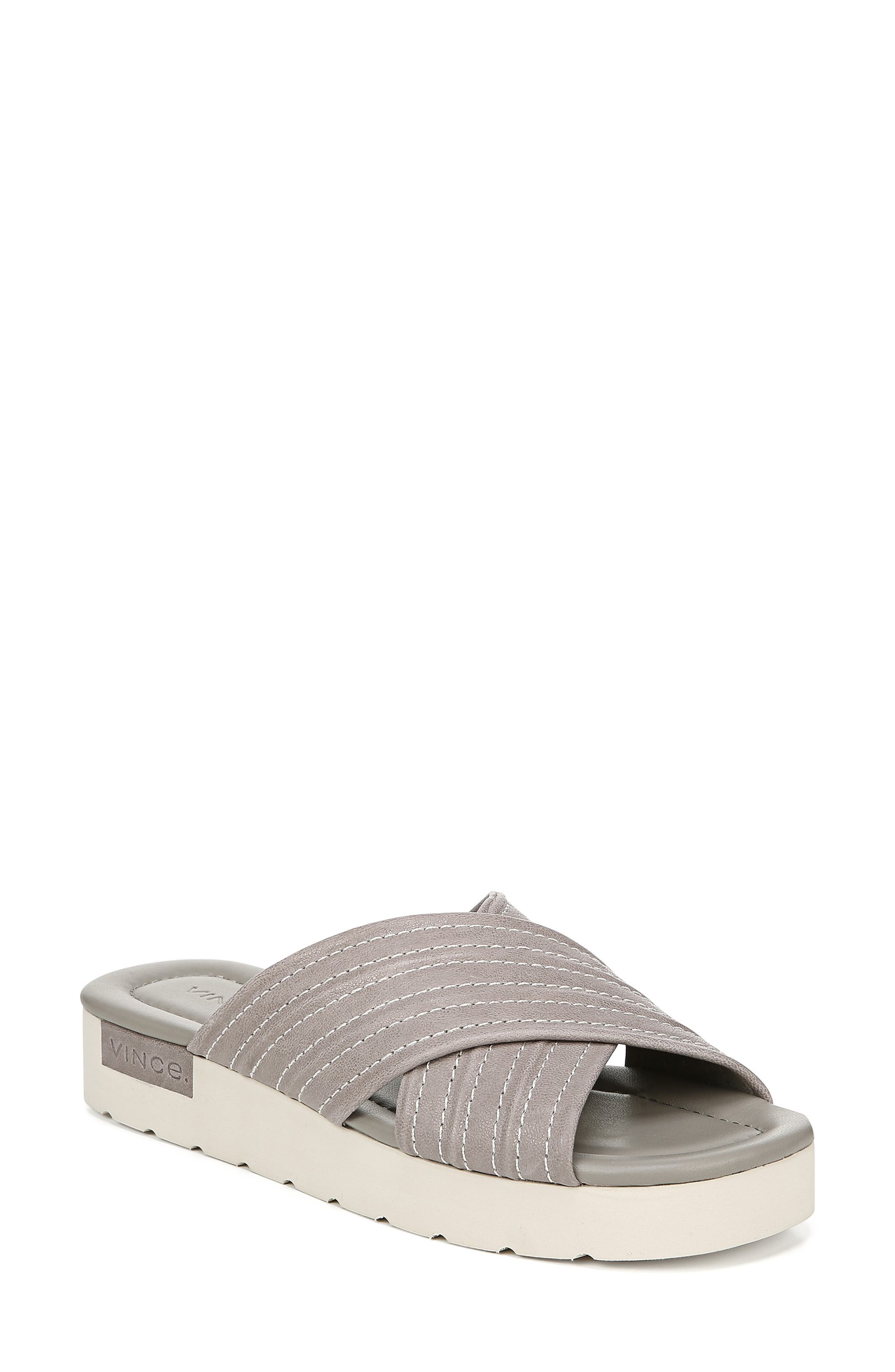 Vince Camden Slide Sandal- Grey