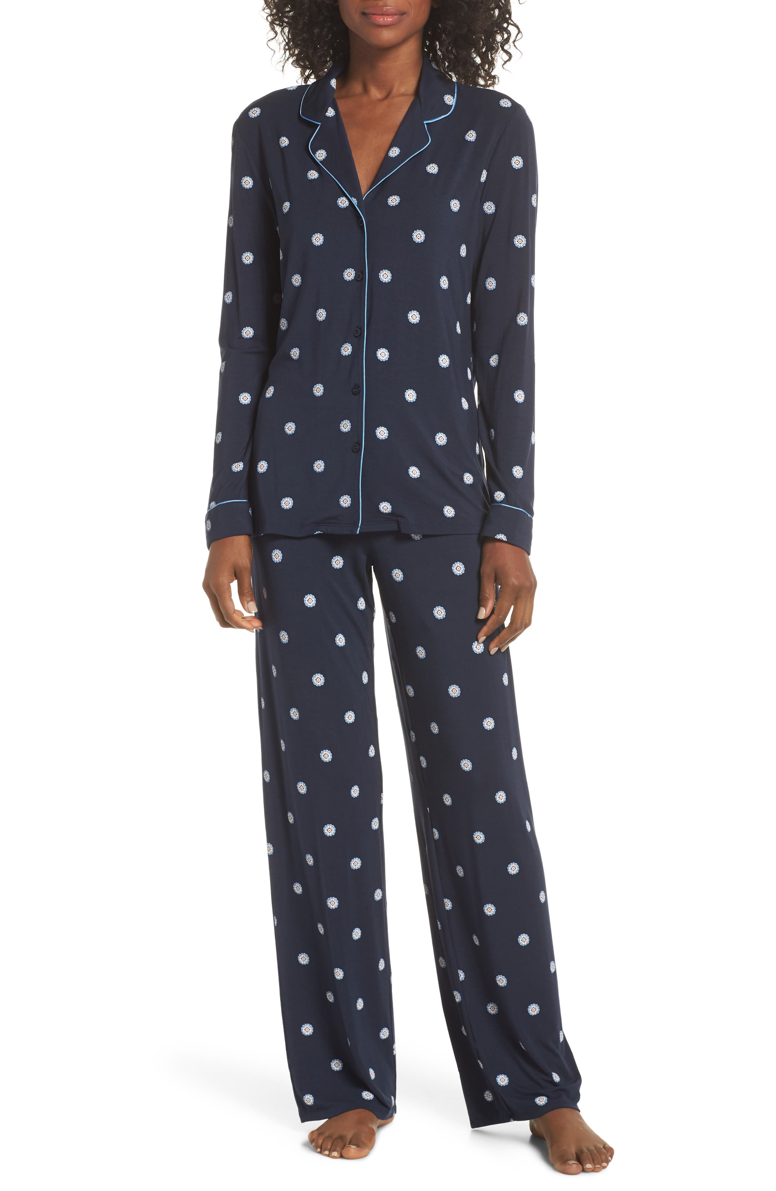 Nordstrom Lingerie Moonlight Pajamas, Blue