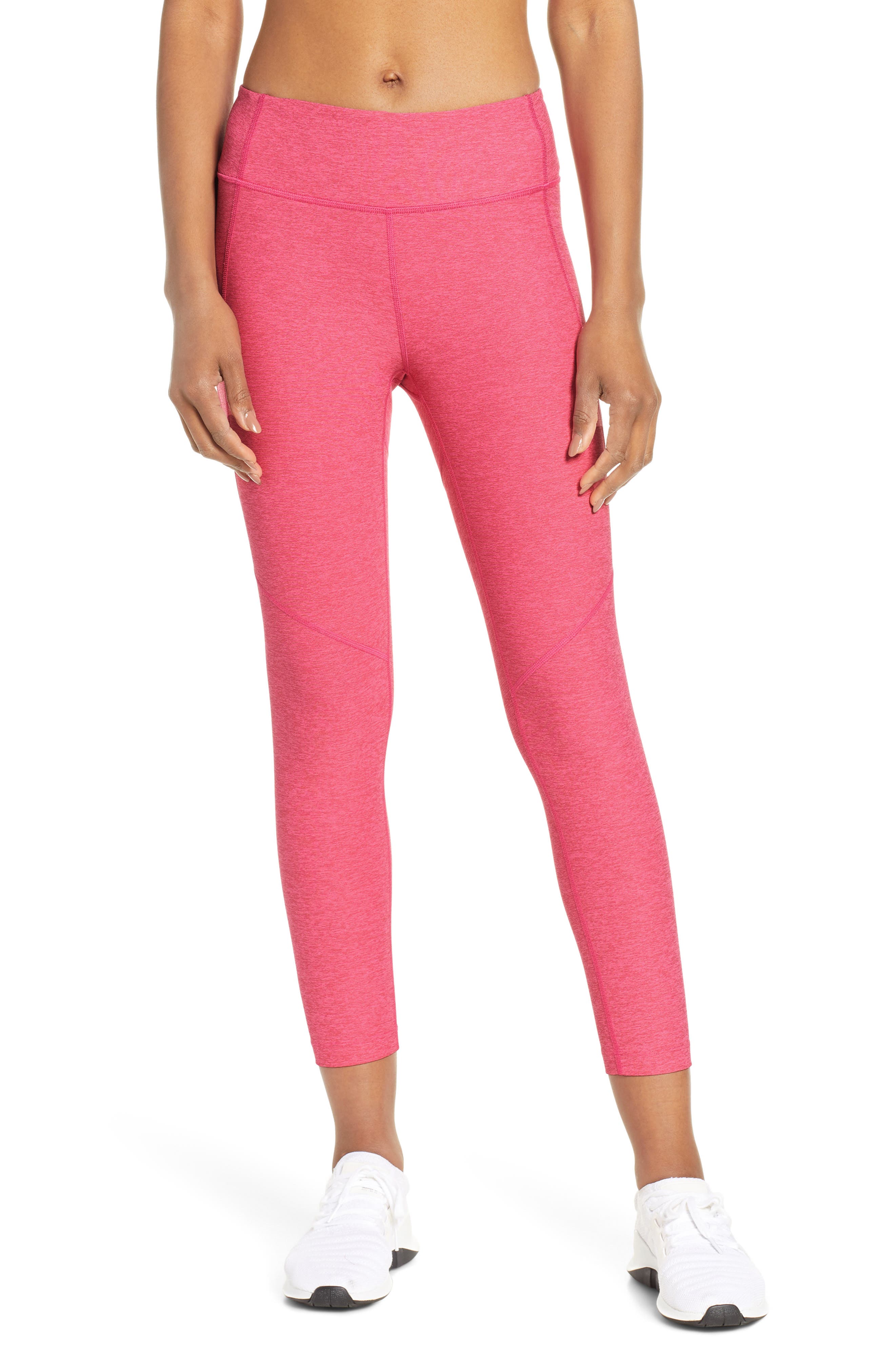 Outdoor Voices Warm-Up Crop Leggings, Pink