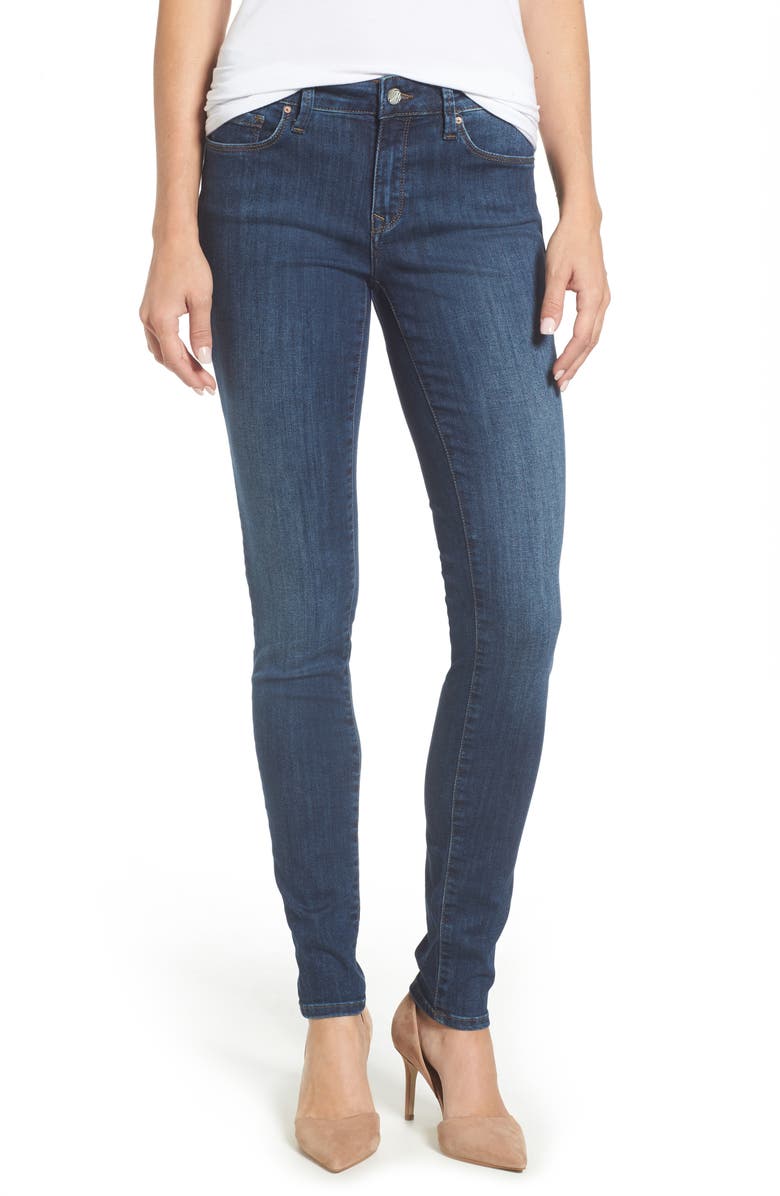 Mavi Jeans Adriana Stretch Skinny Jeans (Deep Indigo Tribeca) | Nordstrom