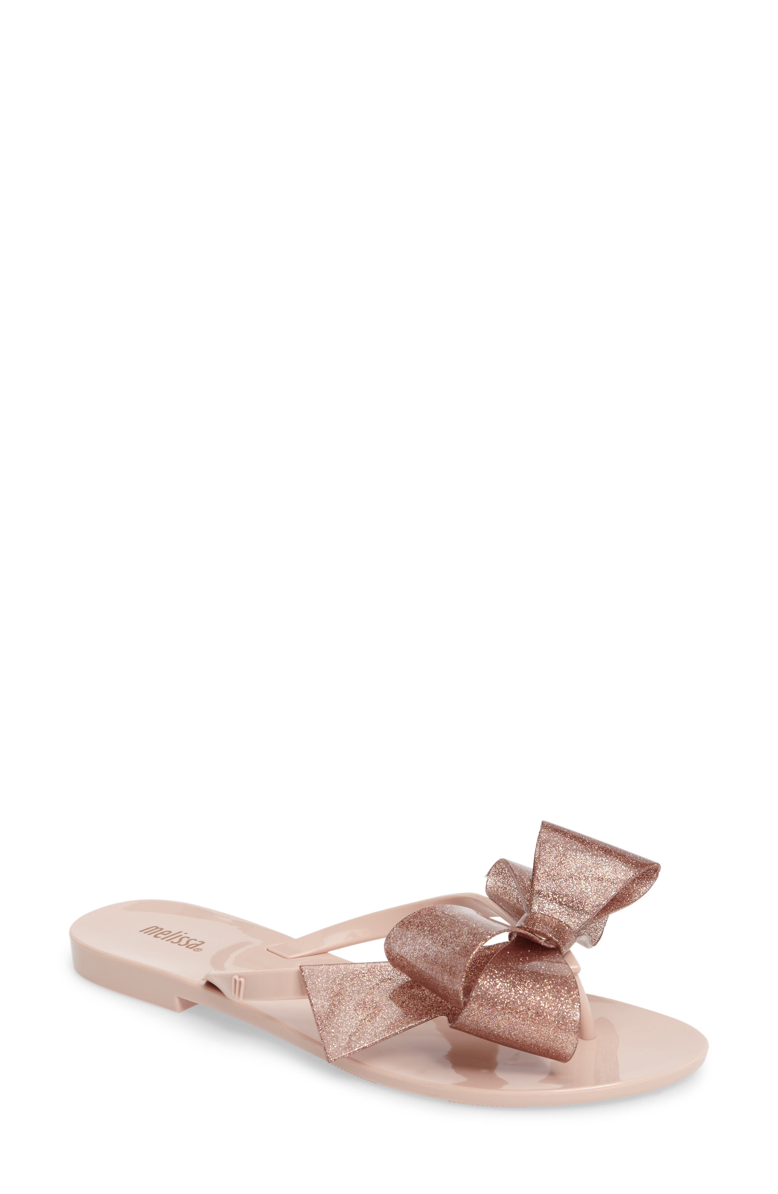Melissa Harmonic Bow Iii Flip Flop, Beige