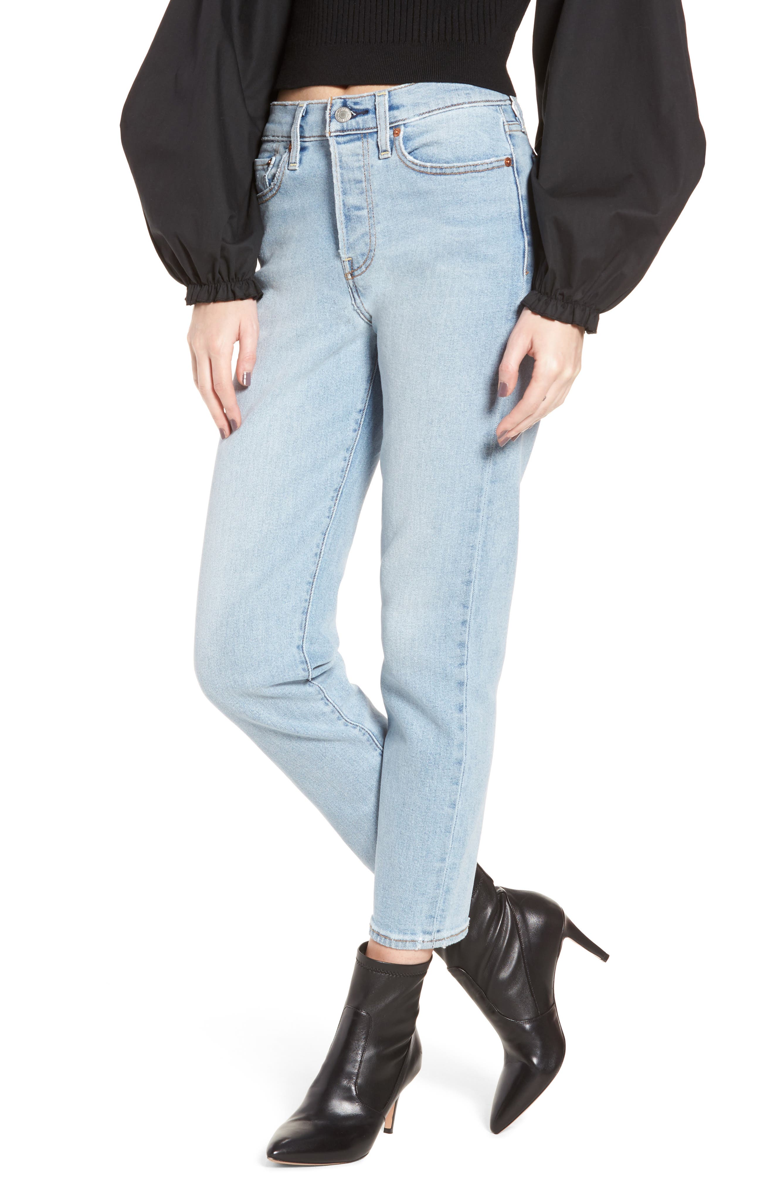 Wedgie Icon Fit High Waist Crop Jeans 