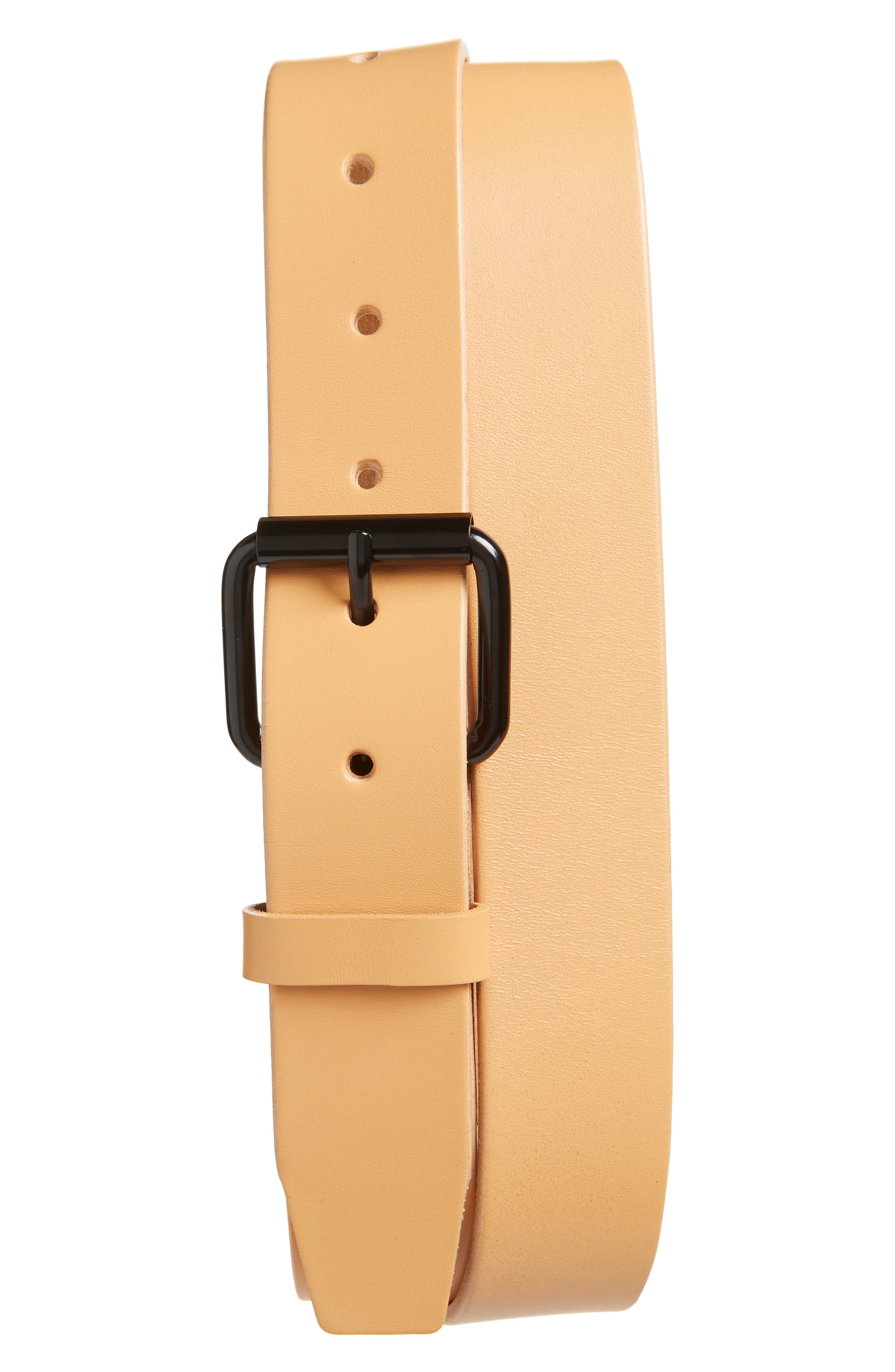 Saturdays Nyc Rockaway Leather Belt, Size One Size - Vegetable Tan