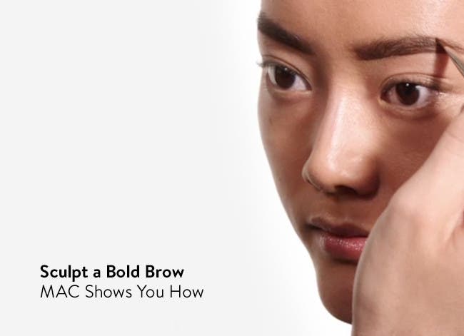 Sculpt a bold brow: MAC shows you how.