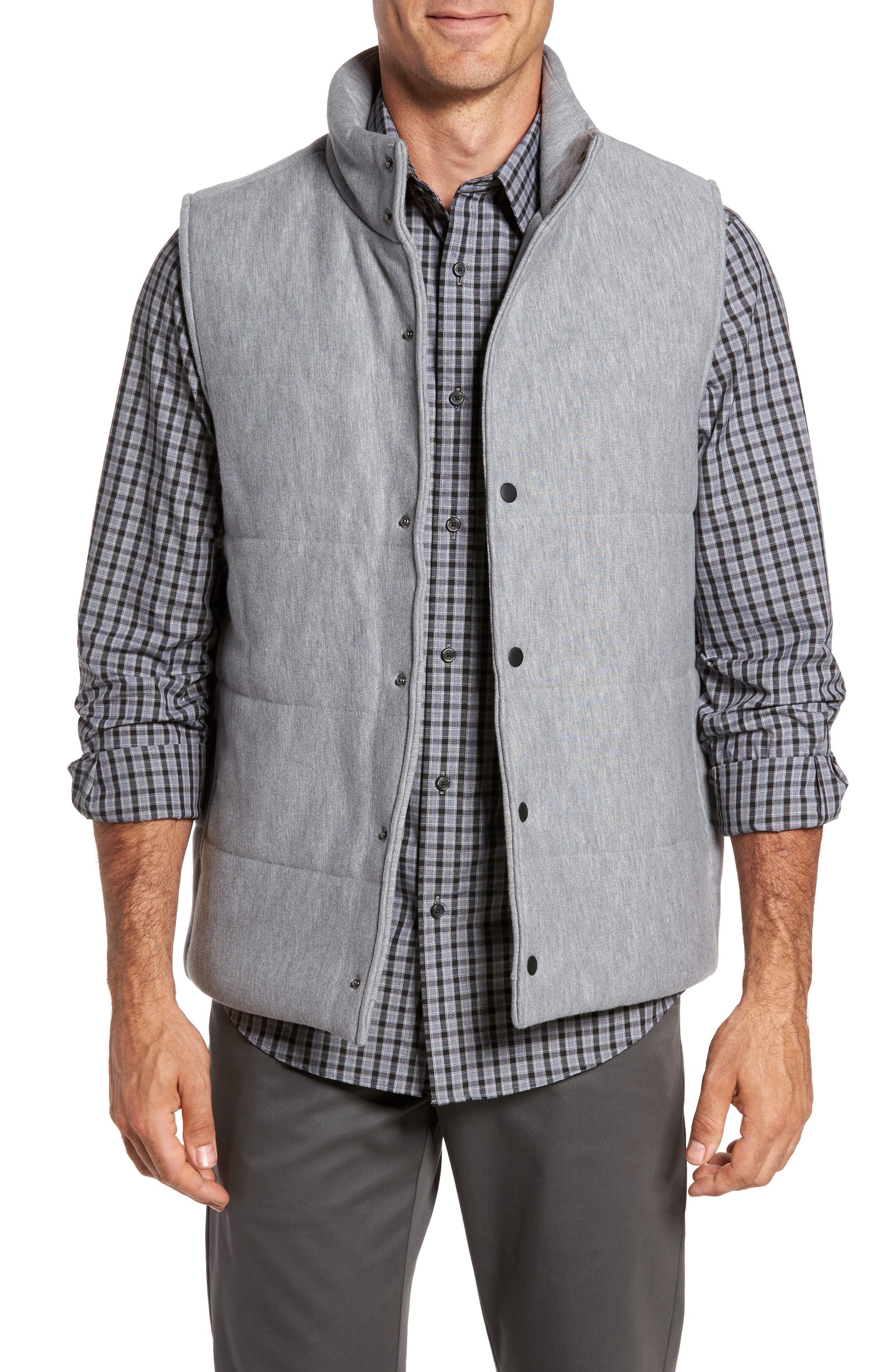 Nordstrom Men's Shop Quilted Fleece Vest Nordstrom