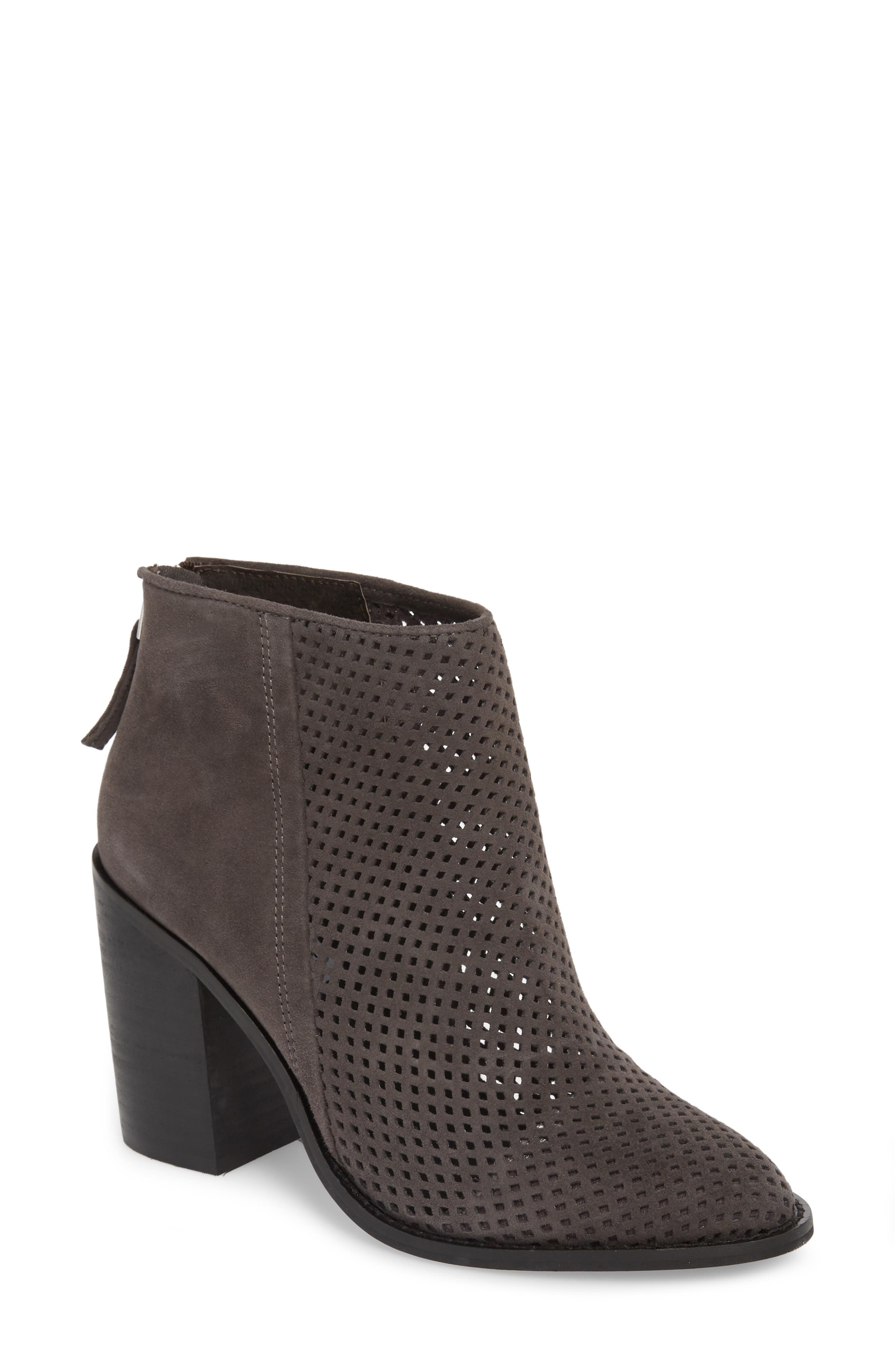 Steve Madden Rumble Perforated Bootie, Black