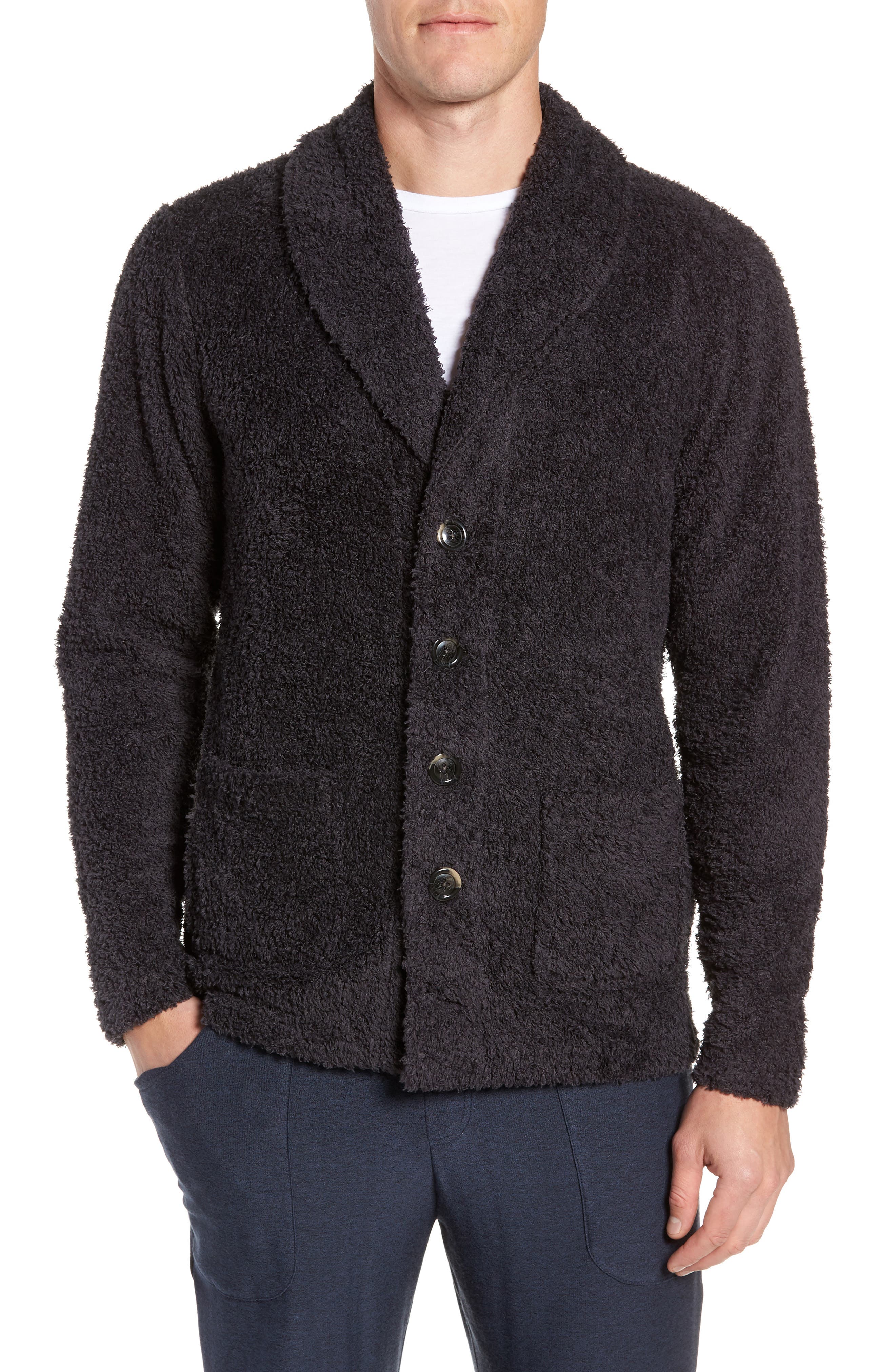 Nordstrom Shop Fleece Cardigan, Grey