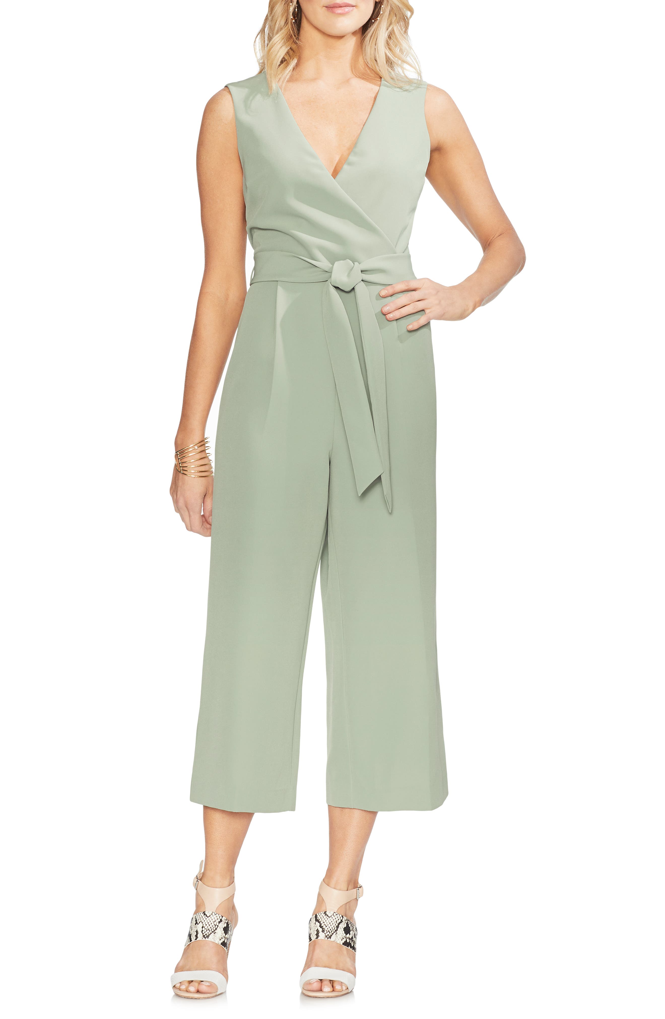 Vince Camuto Suits BELTED JUMPSUIT
