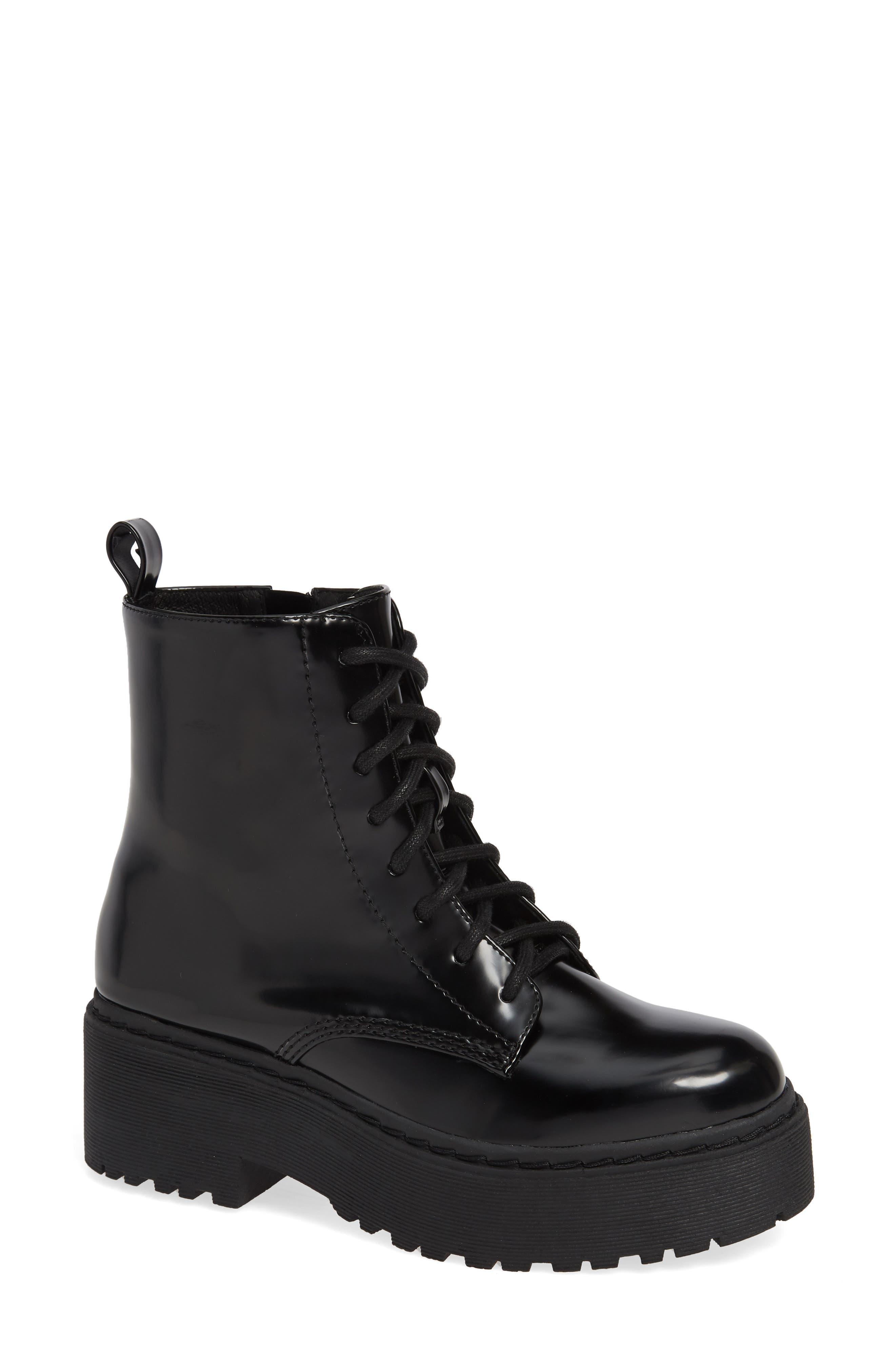 Jeffrey Campbell District Combat Boot, Black