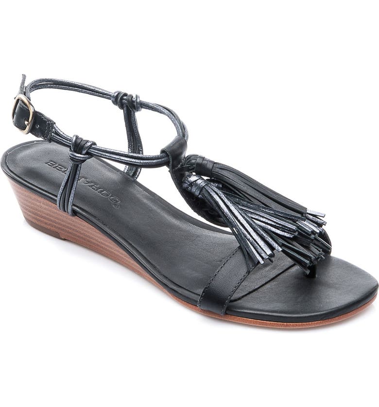 Bernardo Footwear Court Fringe Leather Sandal (Women) | Nordstrom