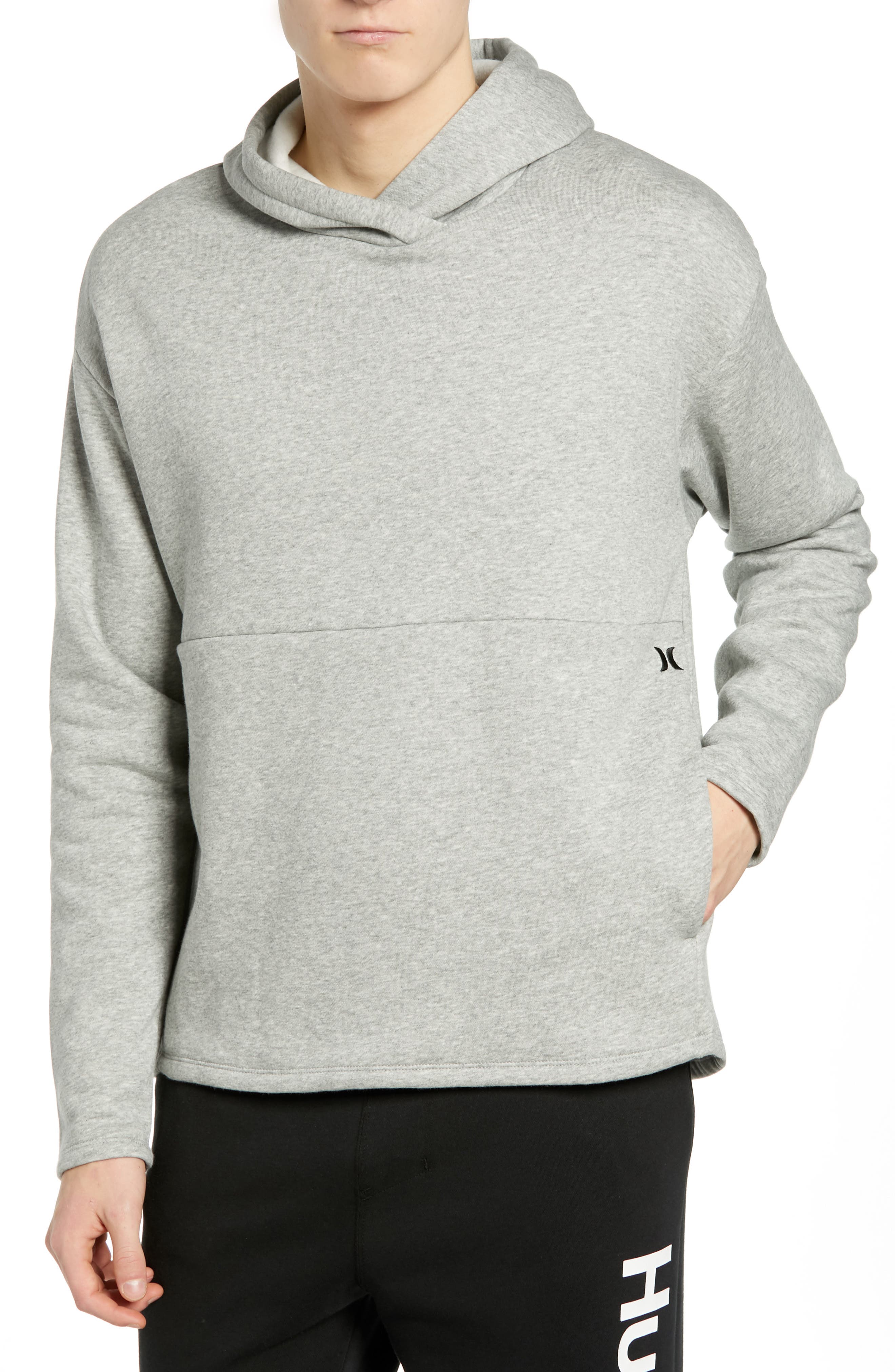Hurley Surf Check Icon Pullover Hoodie, Grey