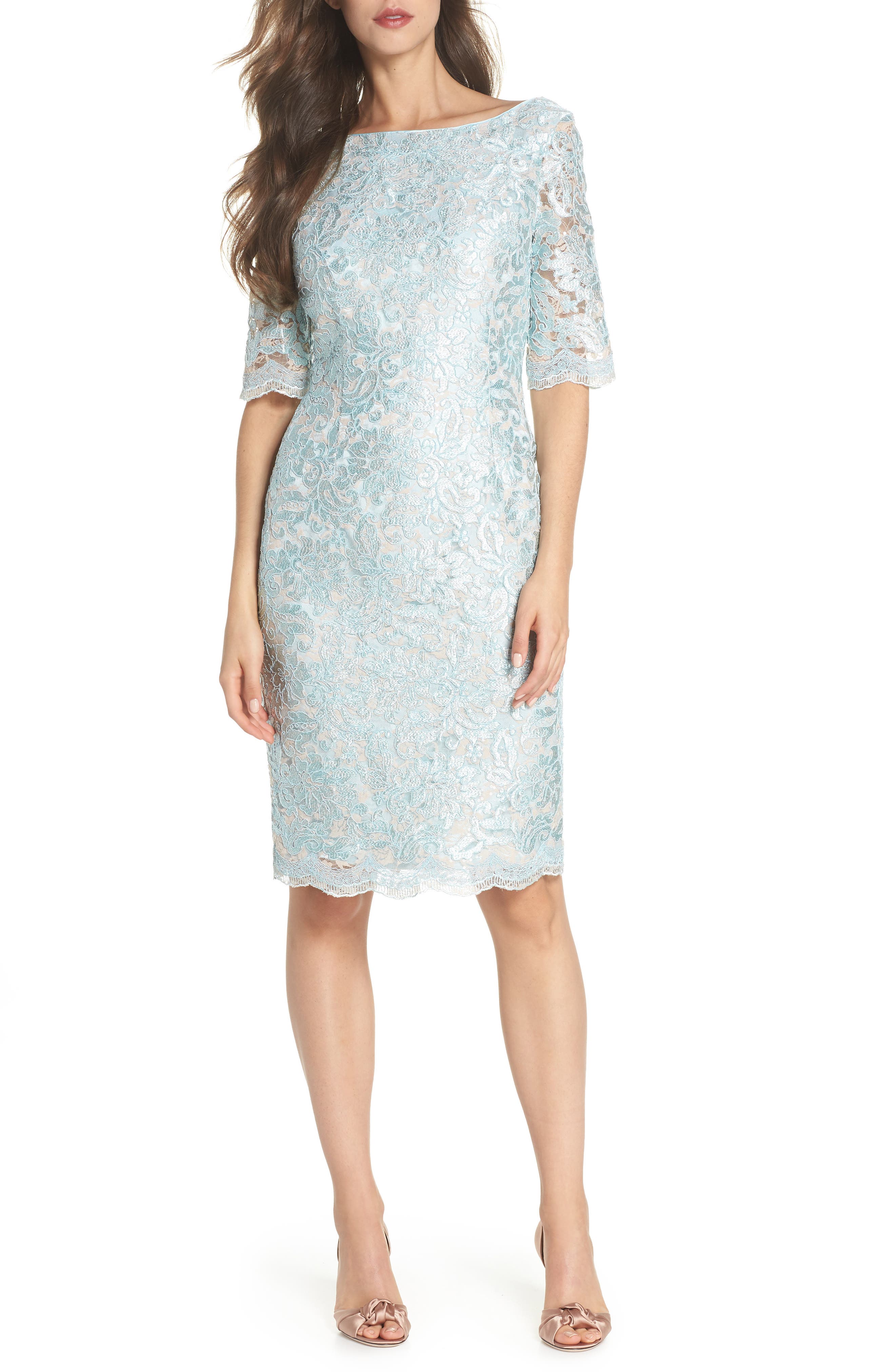 Eliza J Lace Sheath Dress