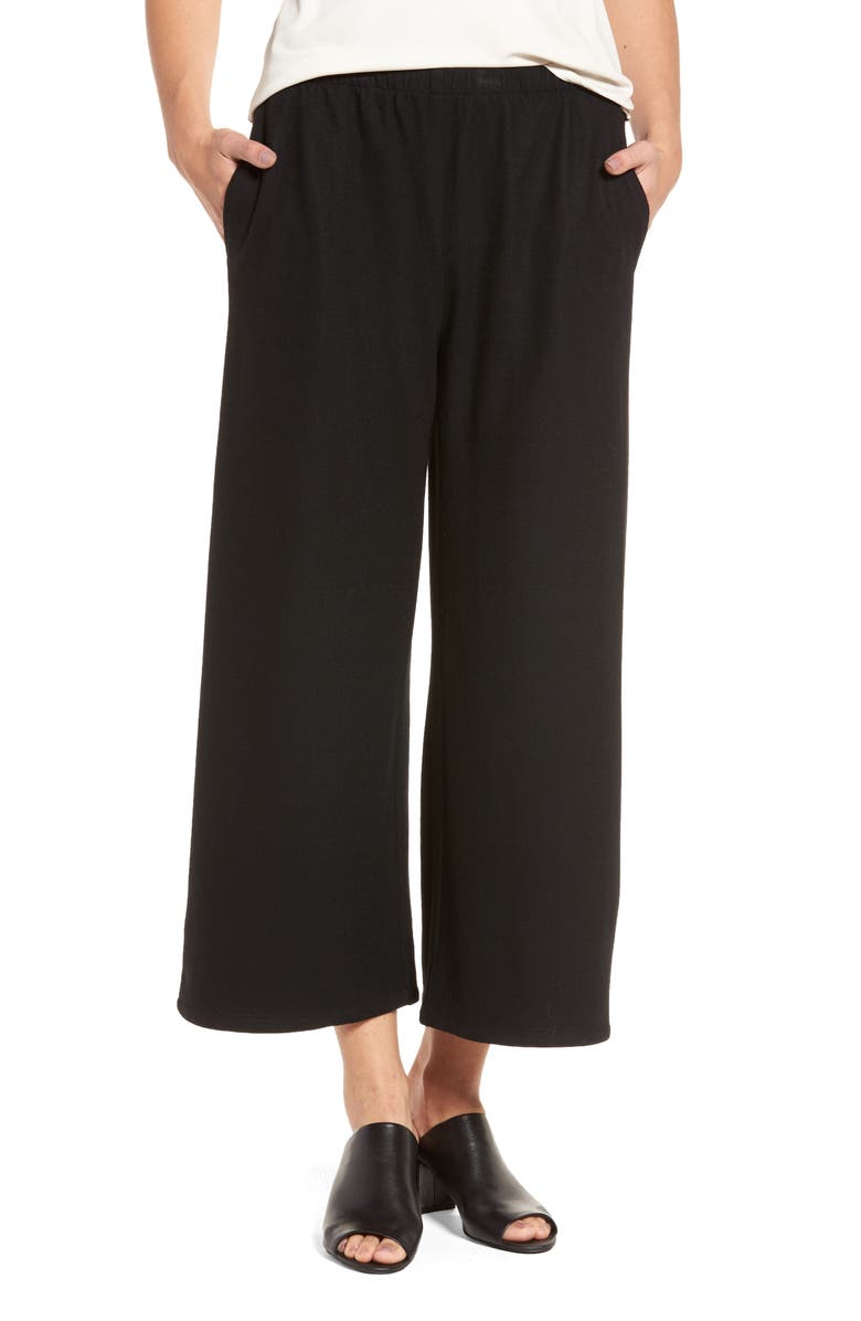 Eileen Fisher Wide Leg Crop Wool Pants | Nordstrom