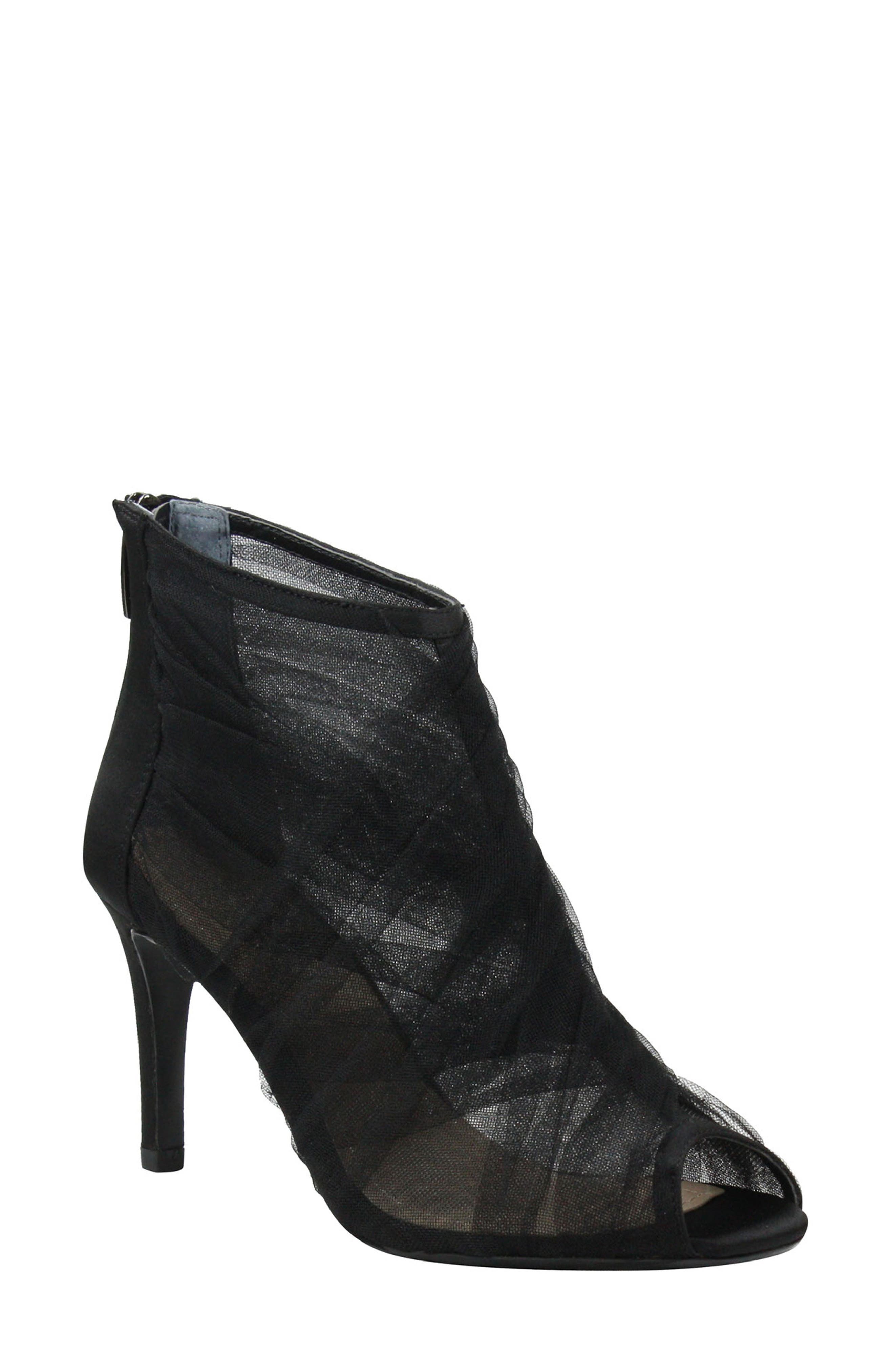 J. Renee Charisma Peep Toe Bootie B - Black