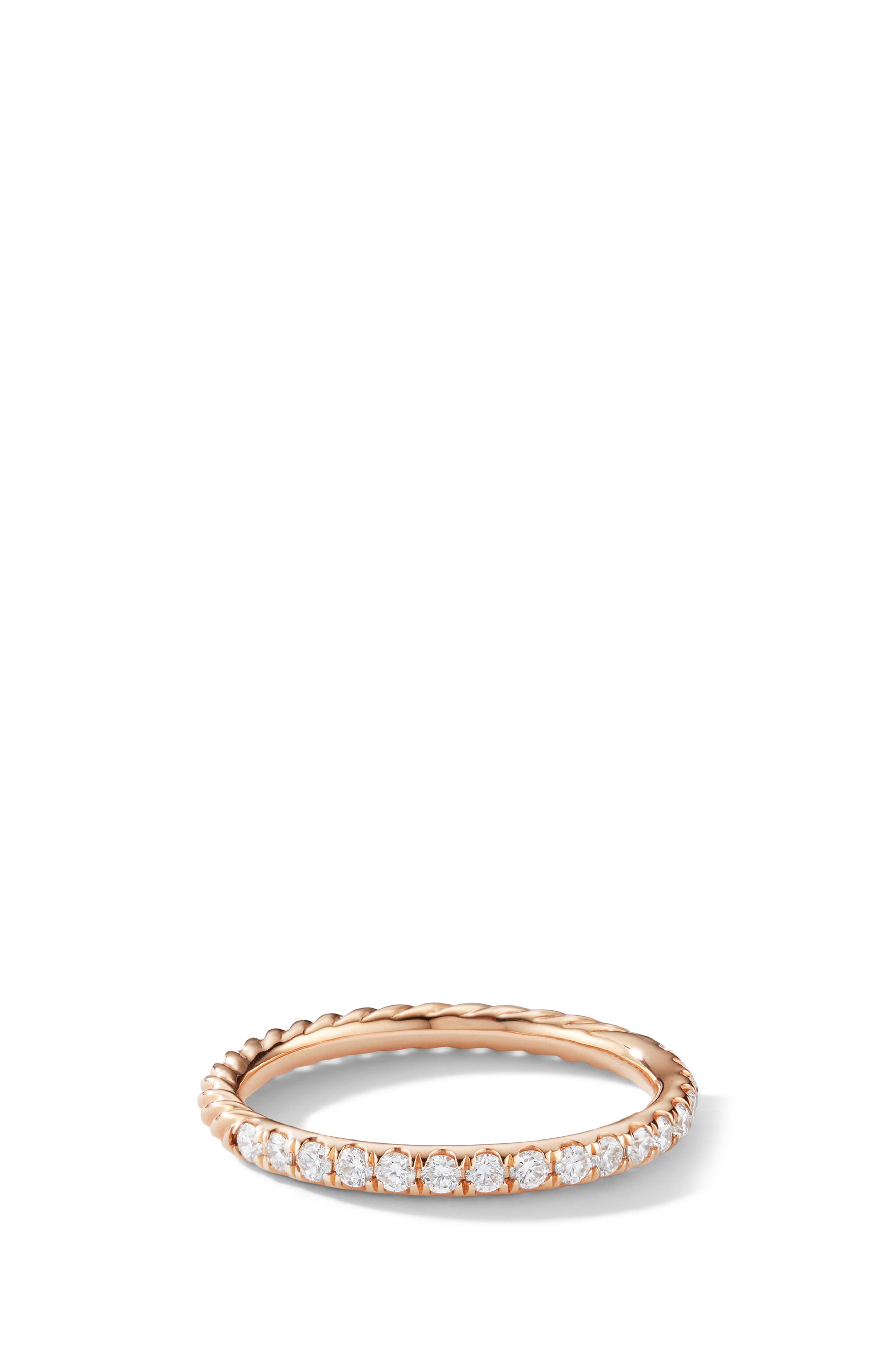 David Yurman Cable Pav&eacute; Band Ring with Diamonds