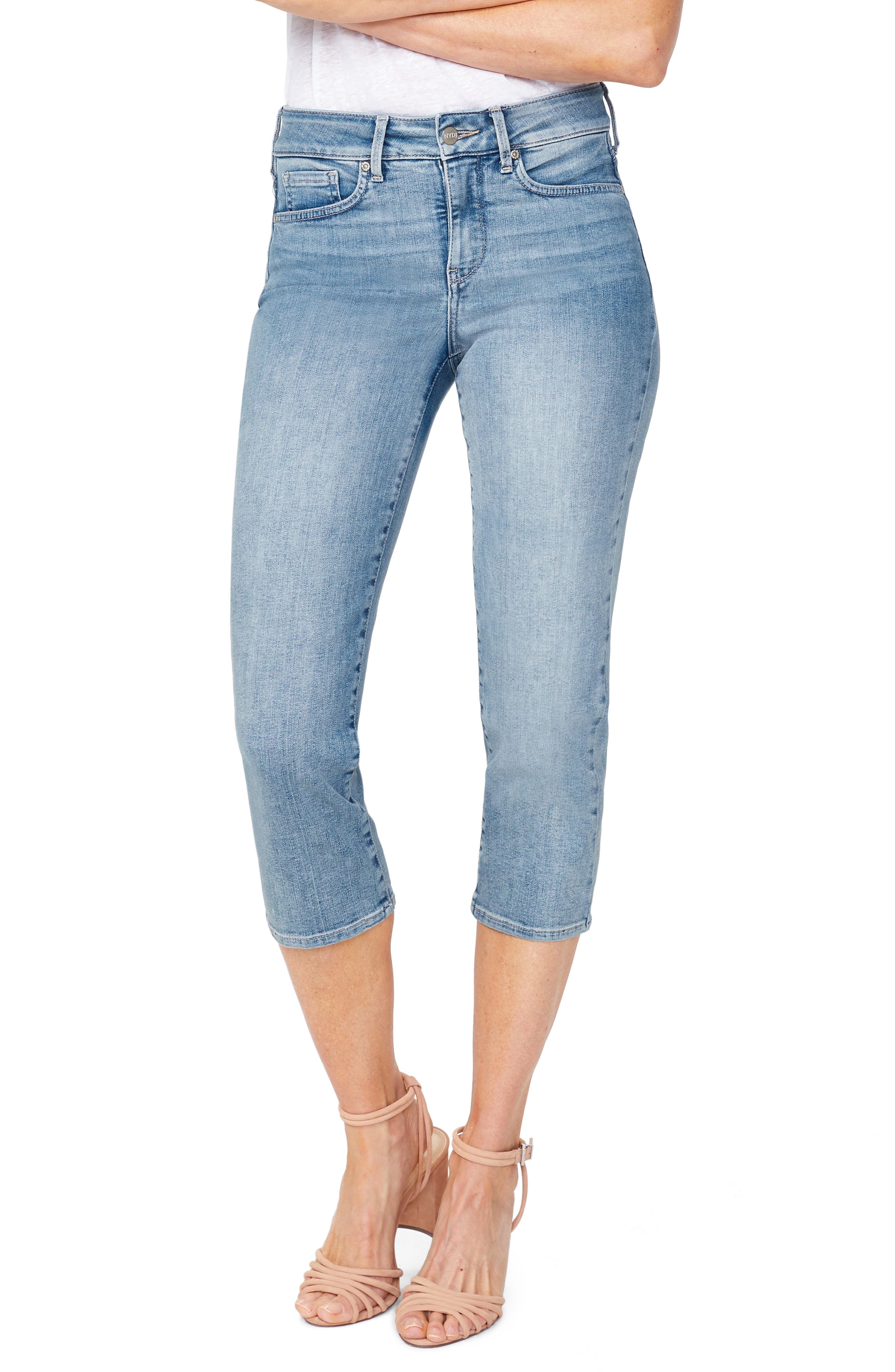 Nydj Capri Straight Leg Jeans, Blue