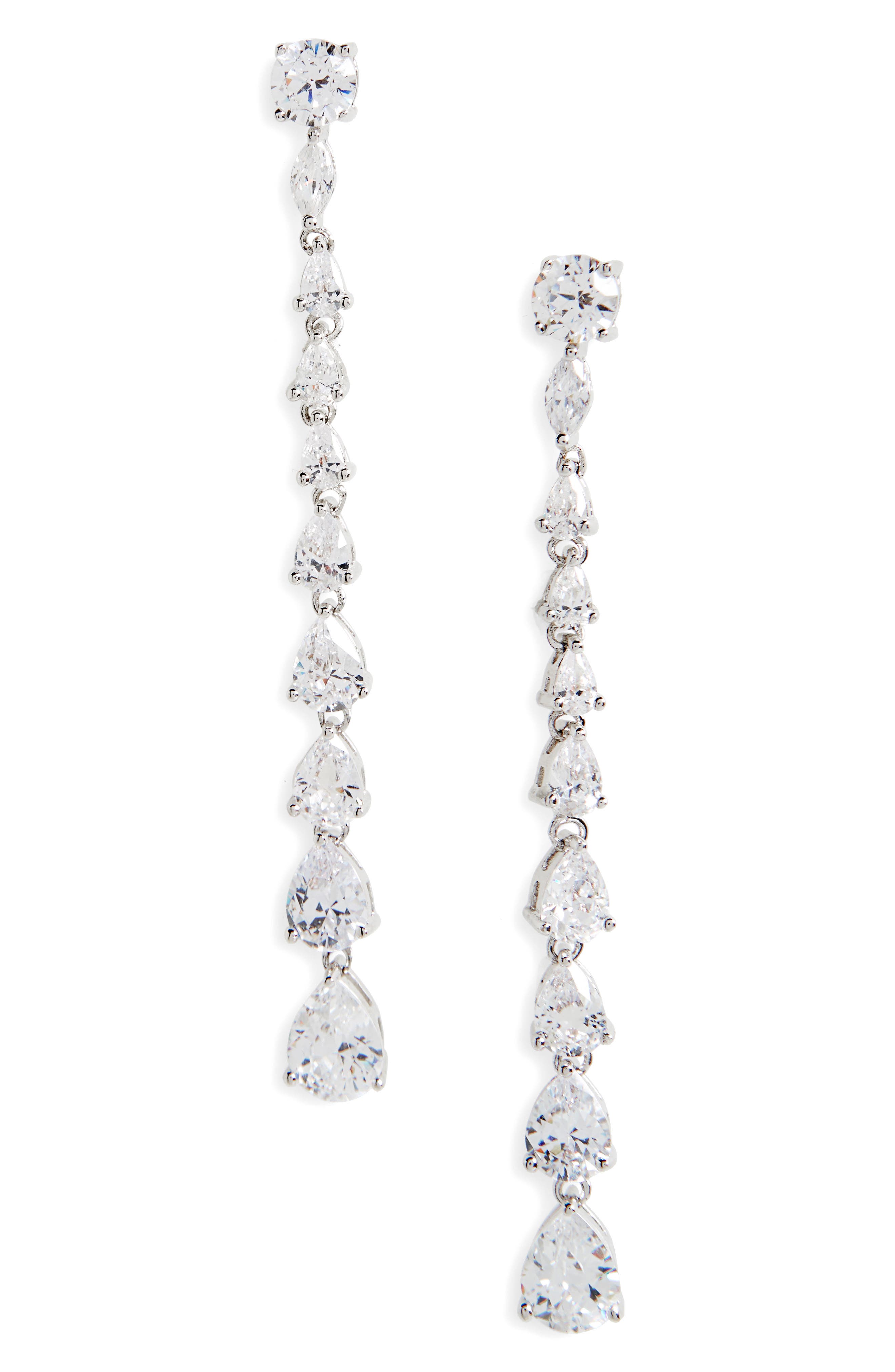 Nina Graduated Linear Drop Earrings Nordstrom