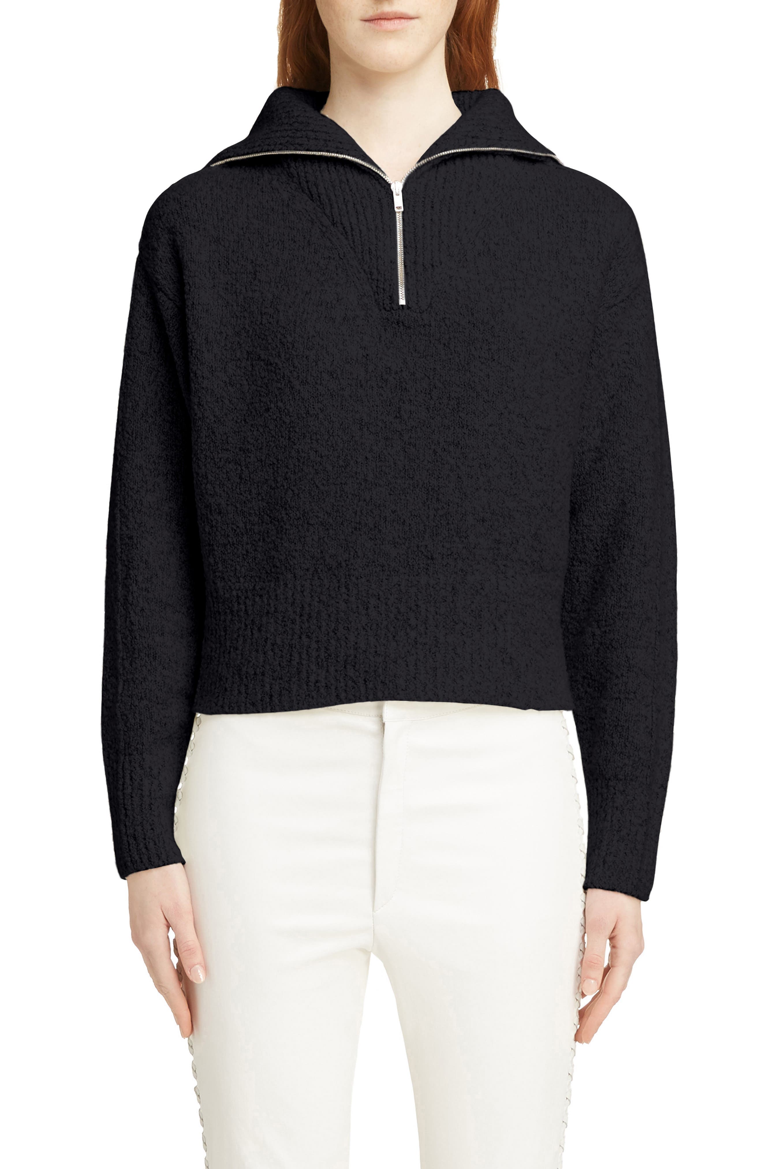 Isabel Marant Fancy Half Zip Wool & Cashmere Blend Sweater