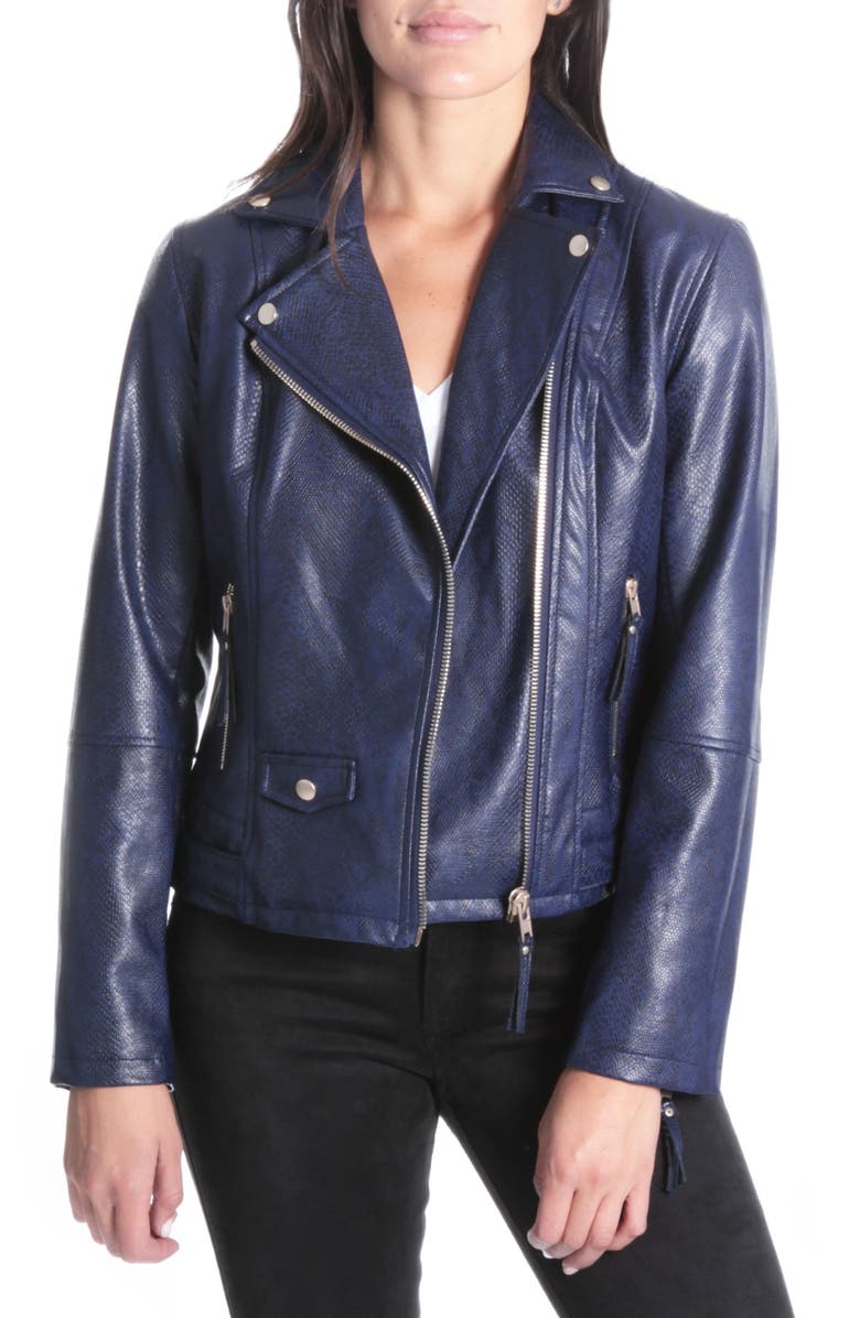 KUT from the Kloth Brooke Faux Leather Moto Jacket | Nordstrom